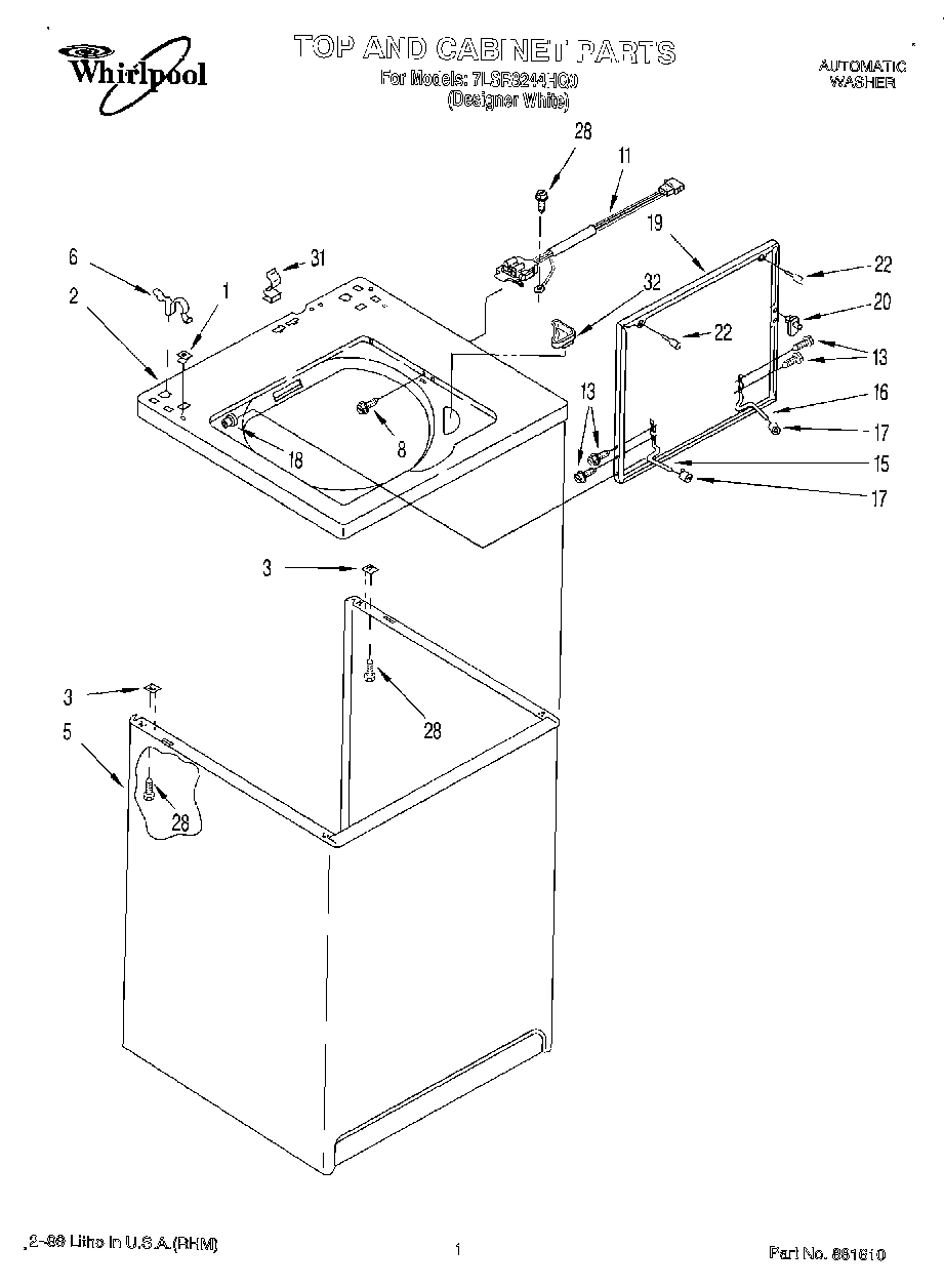 01 - TOP AND CABINET