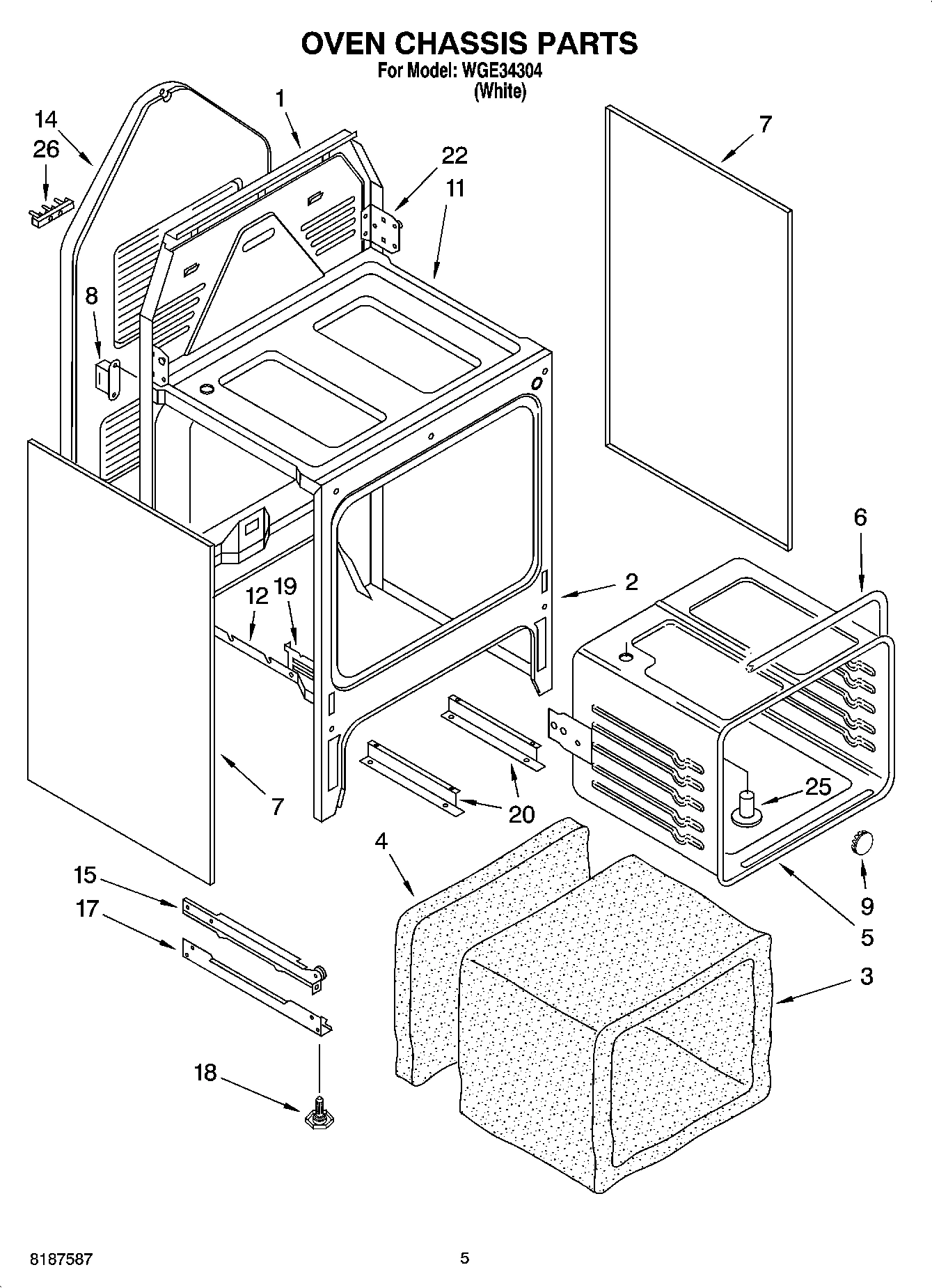 04 - OVEN CHASSIS PARTS