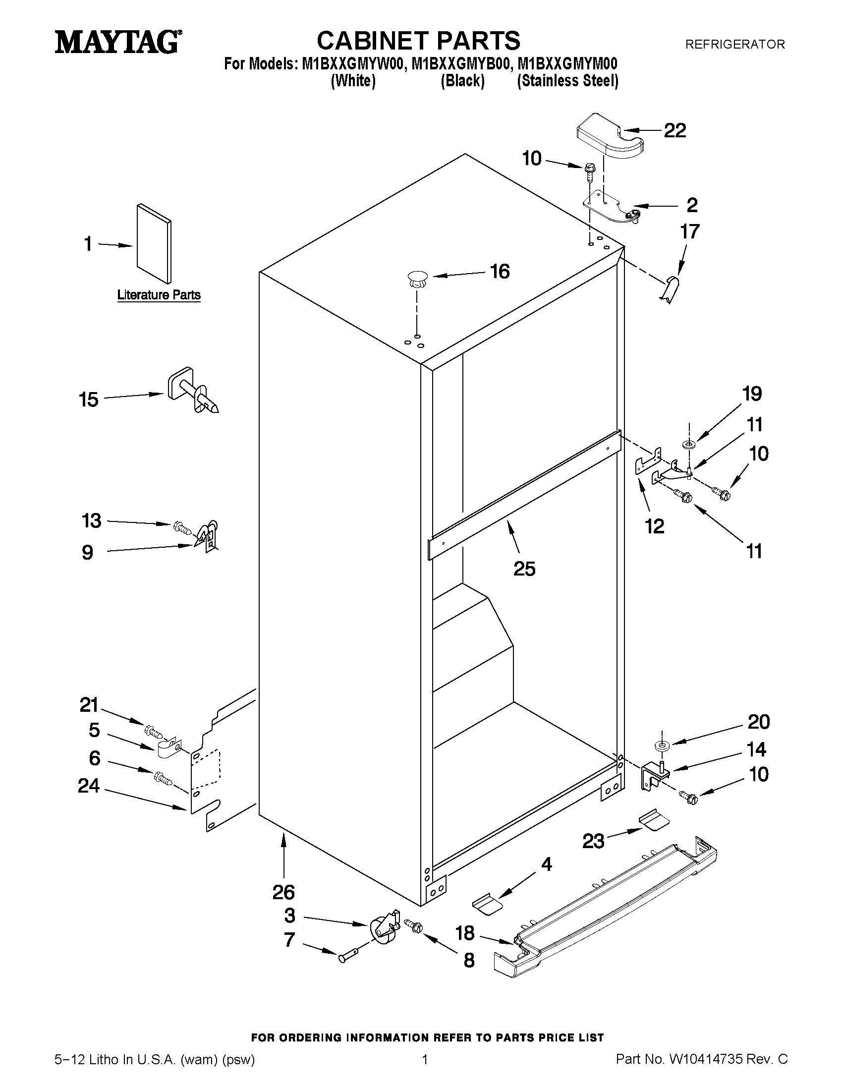 01 - CABINET PARTS