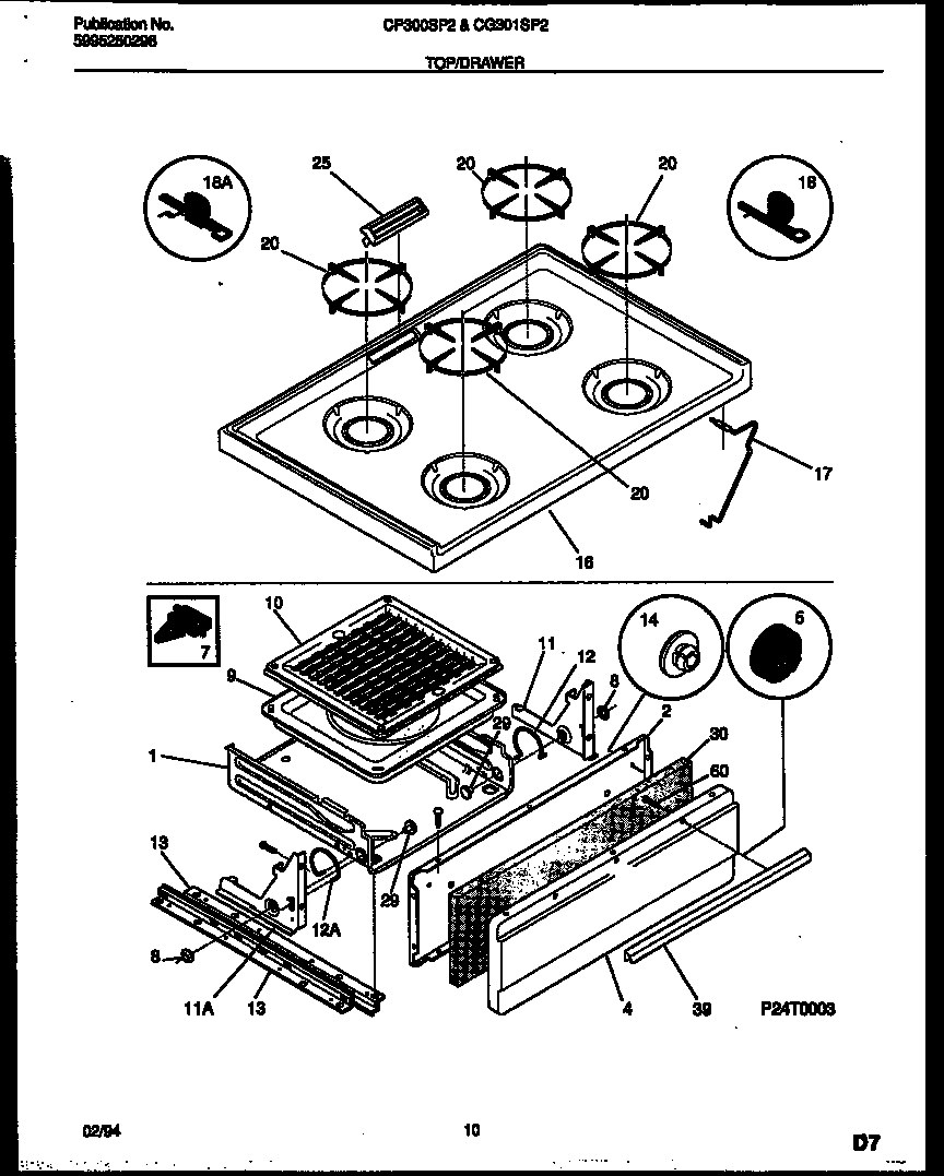 06 - COOKTOP AND BROILER DRAWER PARTS