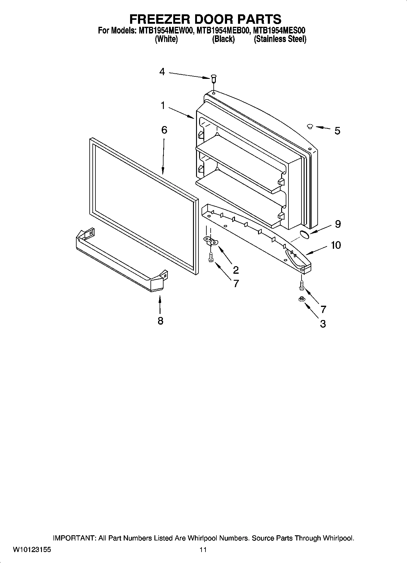 06 - FREEZER DOOR PARTS, OPTIONAL PARTS