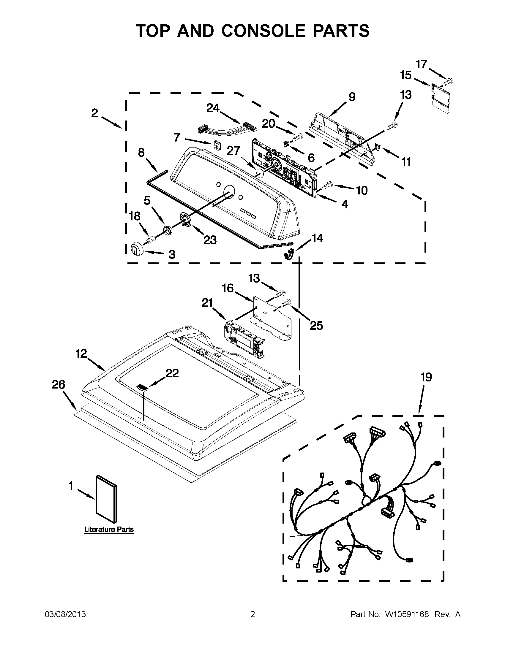 01 - TOP AND CONSOLE PARTS