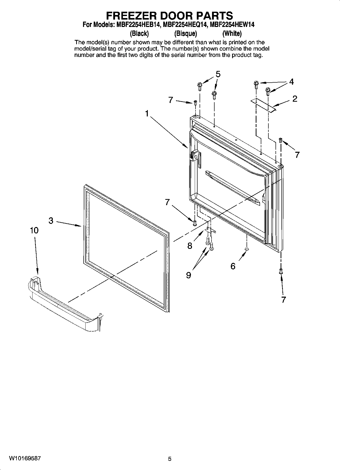 03 - FREEZER DOOR PARTS