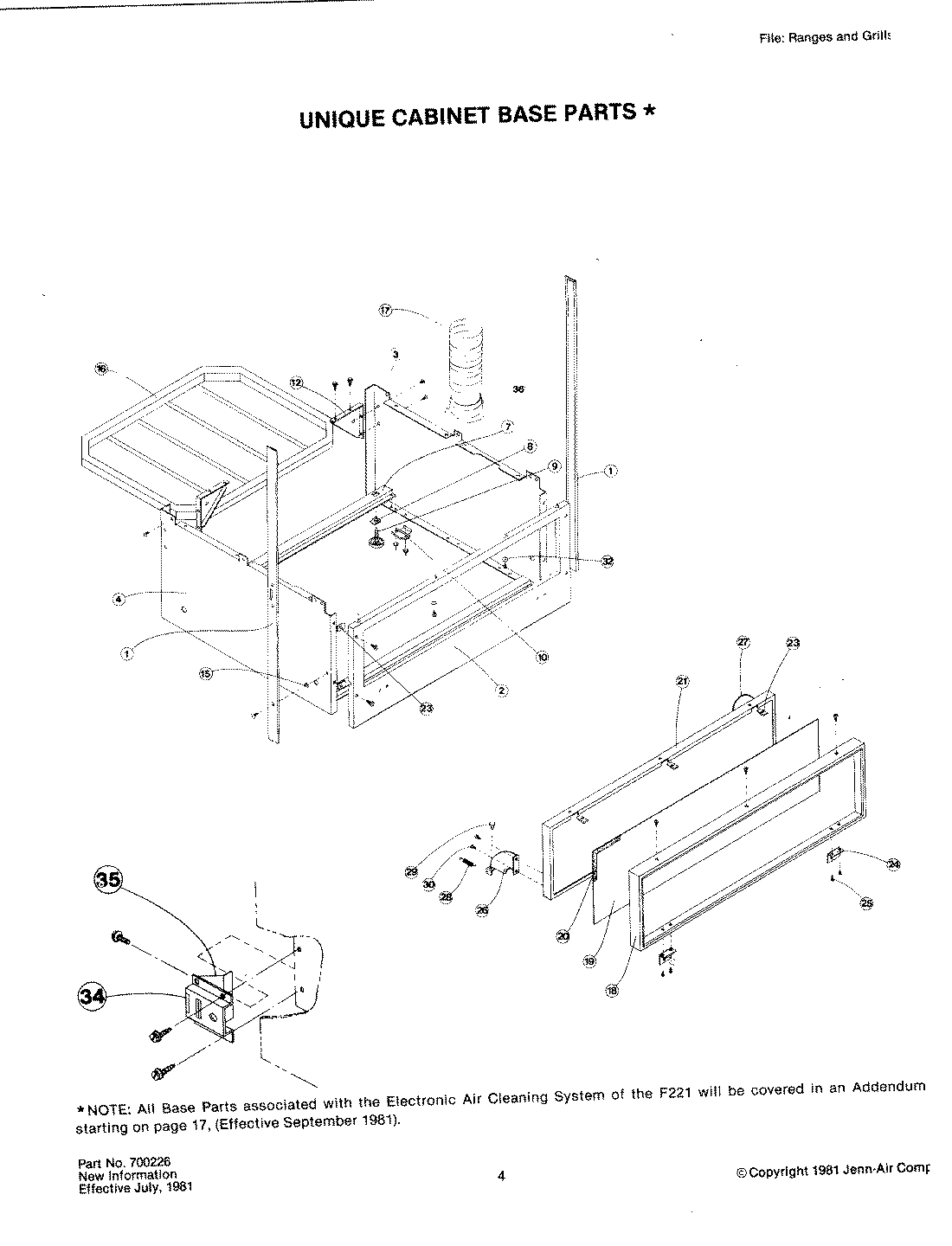 07 - UNIQUE CABINET BASE PARTS