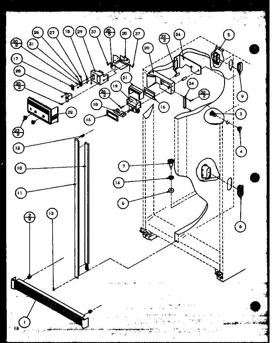 11 - REF/FZ CONTROLS AND CABINET PARTS