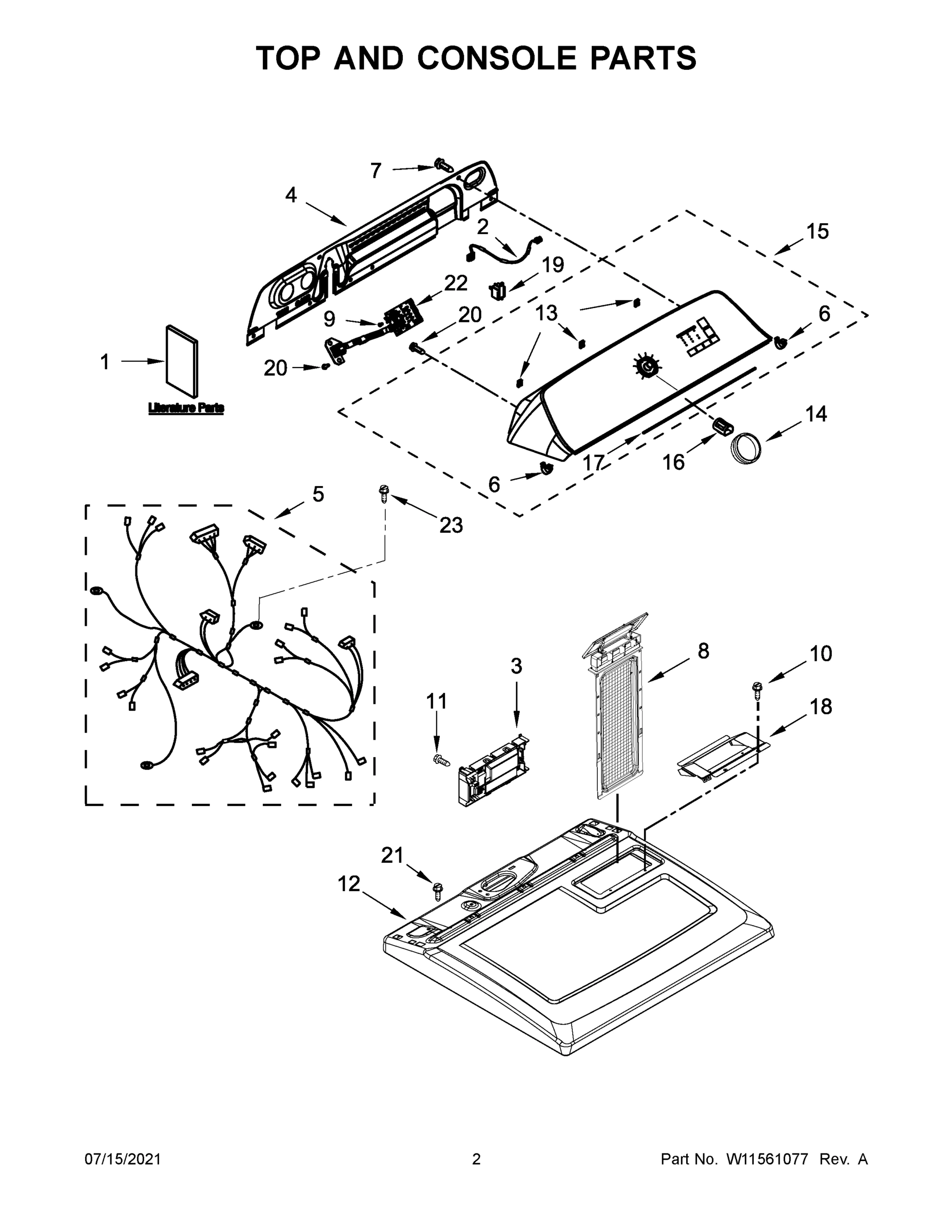 02 - TOP AND CONSOLE PARTS