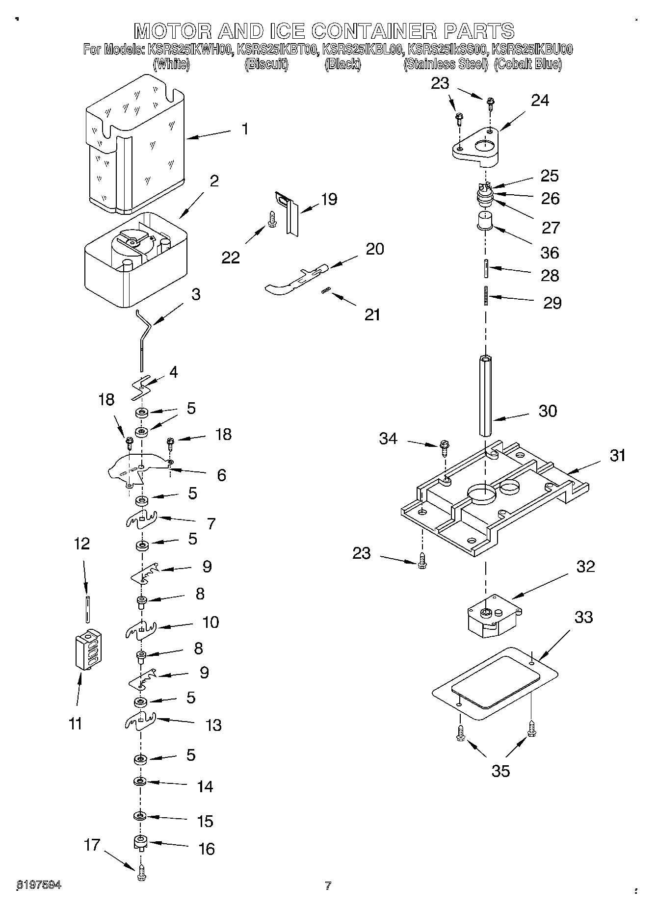 05 - MOTOR AND ICE CONTAINER