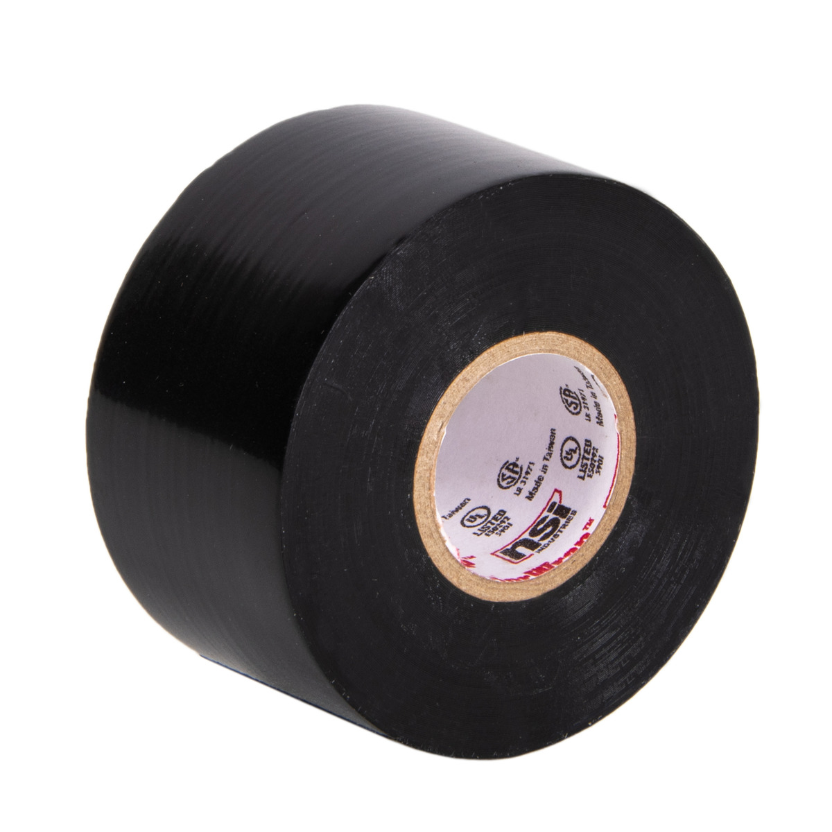 Electrical Tape: 1 Wide, 792 Long, 7 mil Thick, Black