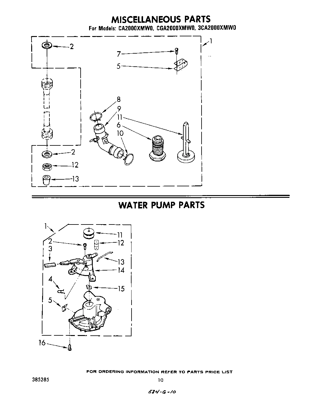 08 - MISCELLANEOUS , WATER PUMP , LITERATURE