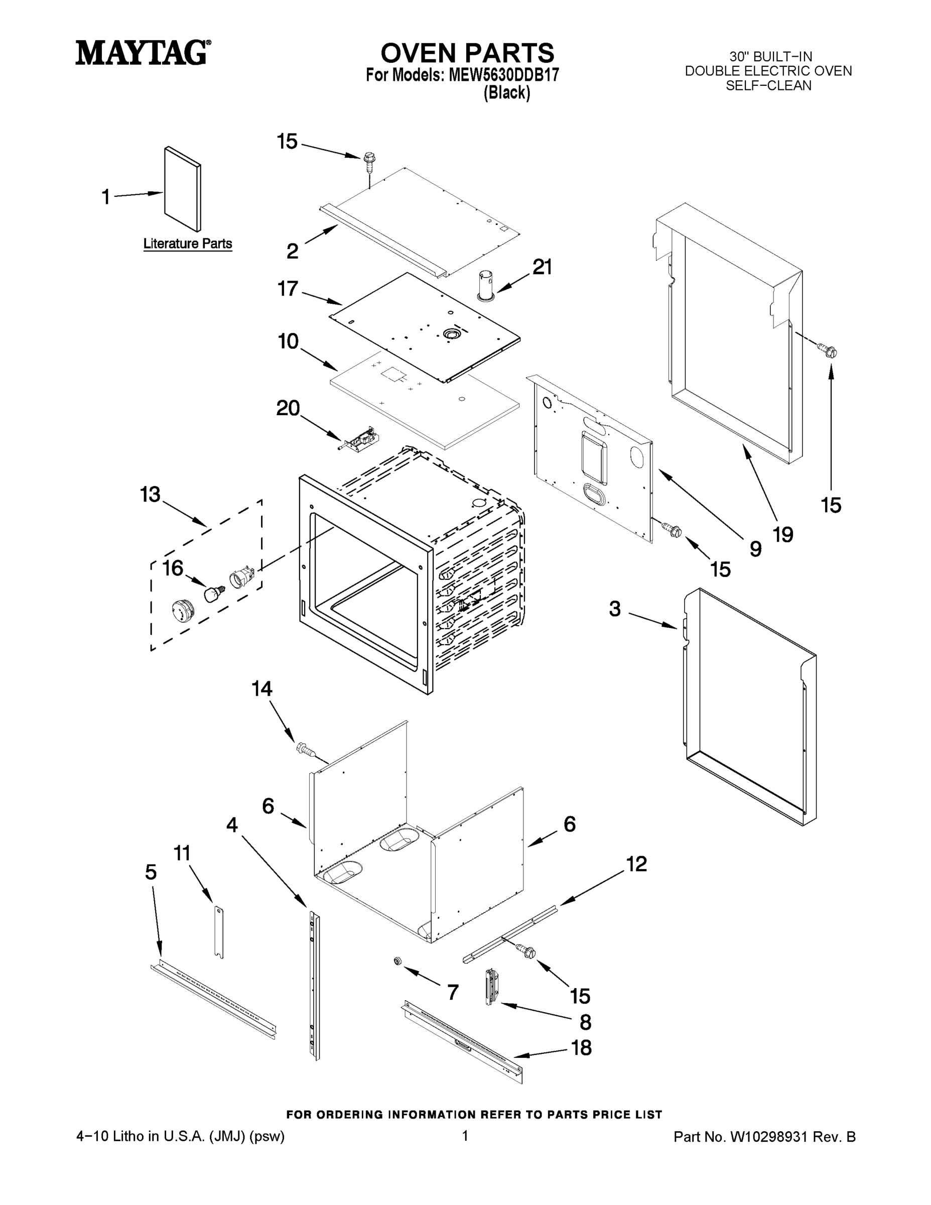 01 - OVEN PARTS