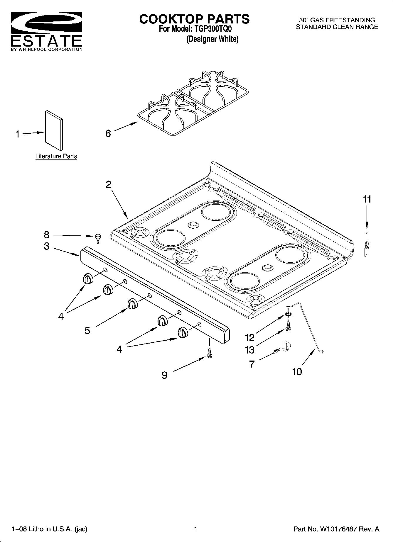 01 - COOKTOP PARTS