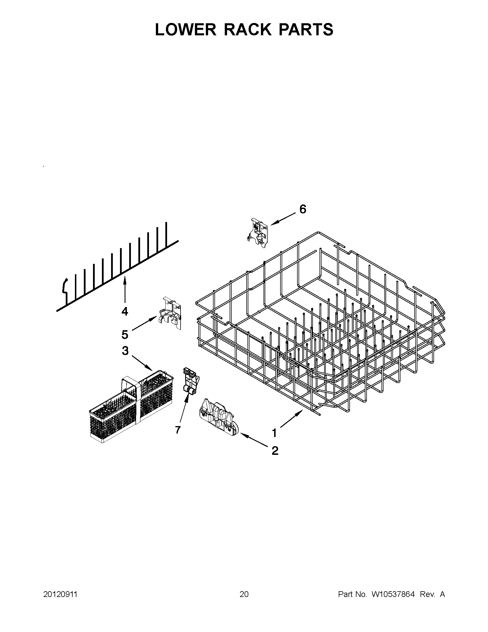 10 - LOWER RACK PARTS