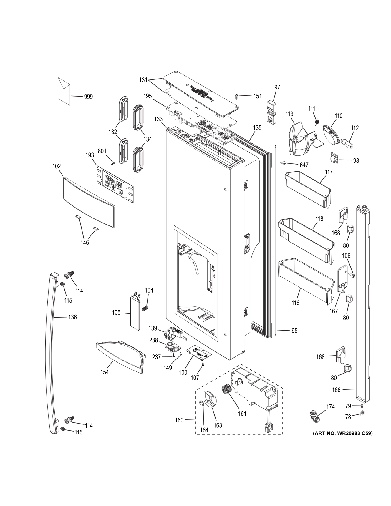 DISPENSER DOOR