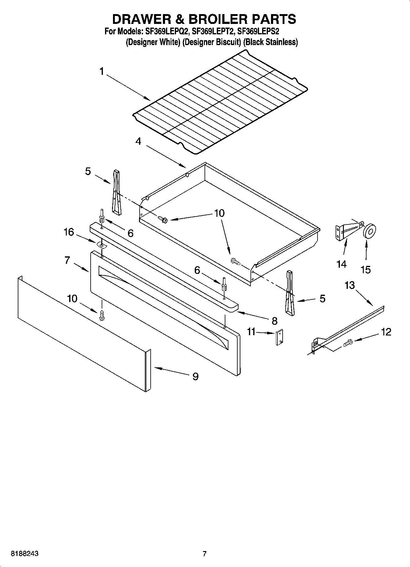 05 - DRAWER & BROILER PARTS