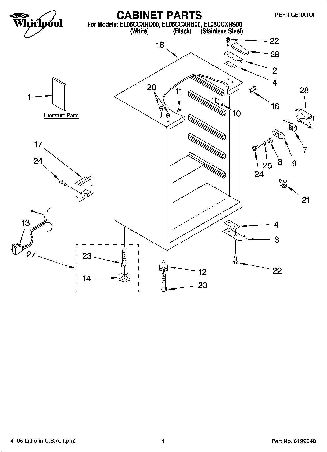 01 - CABINET PARTS