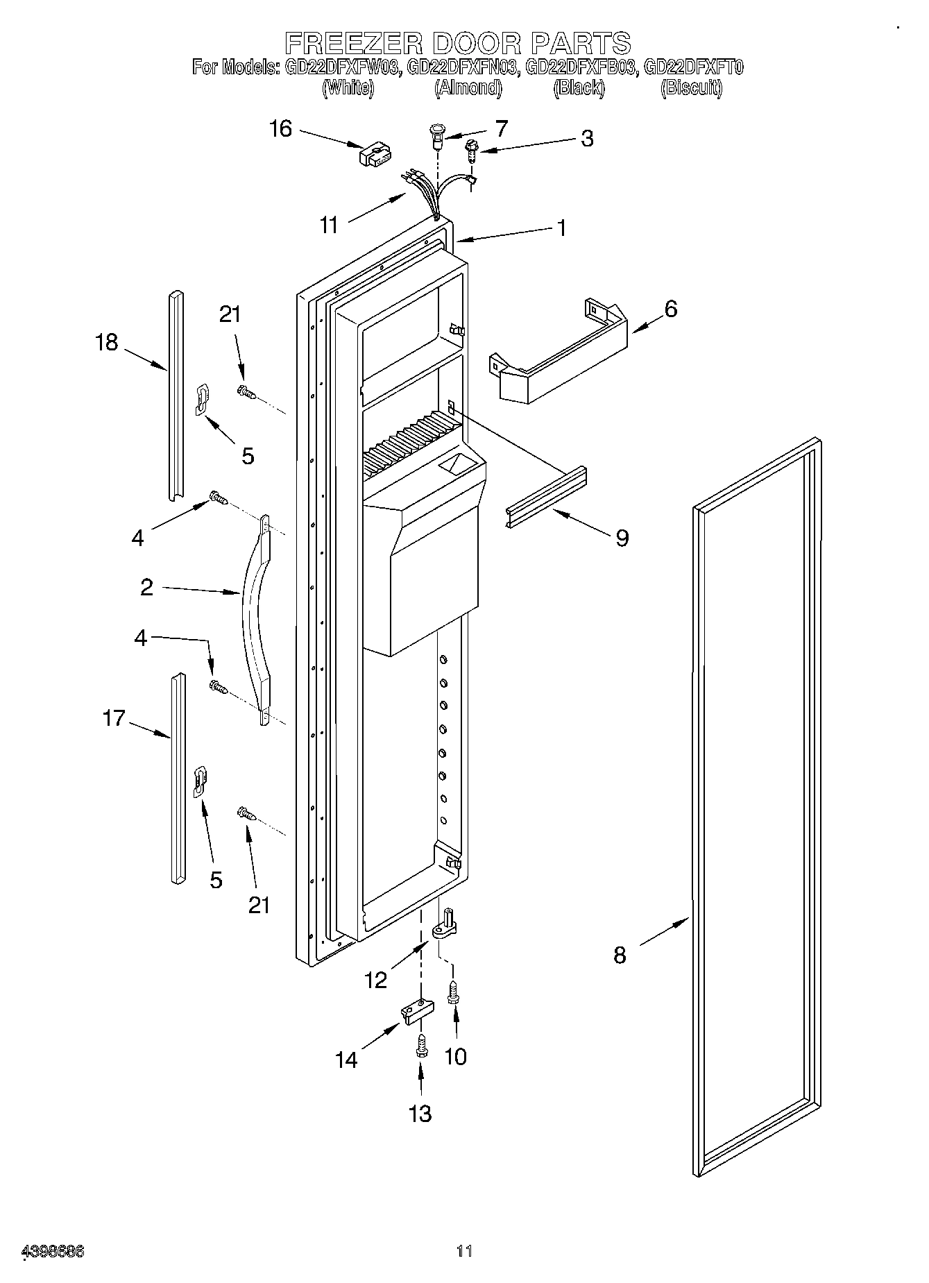 08 - FREEZER DOOR
