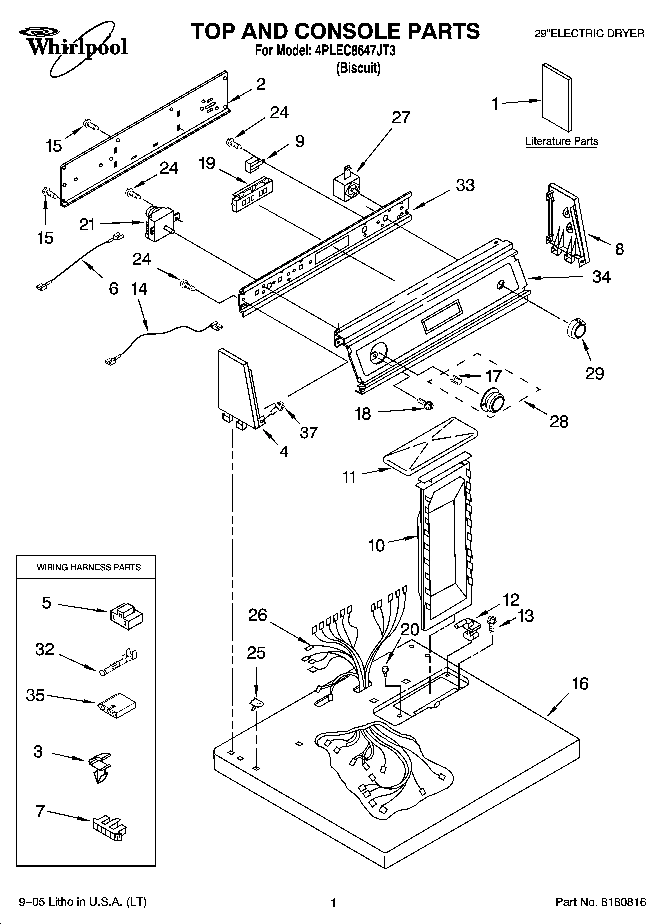 01 - TOP AND CONSOLE PARTS