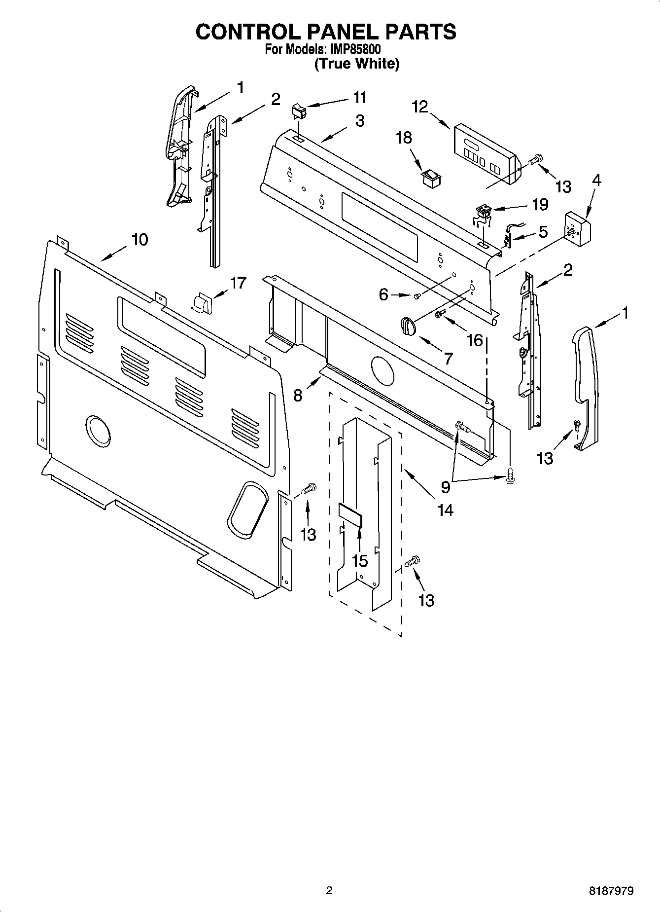 02 - CONTROL PANEL PARTS