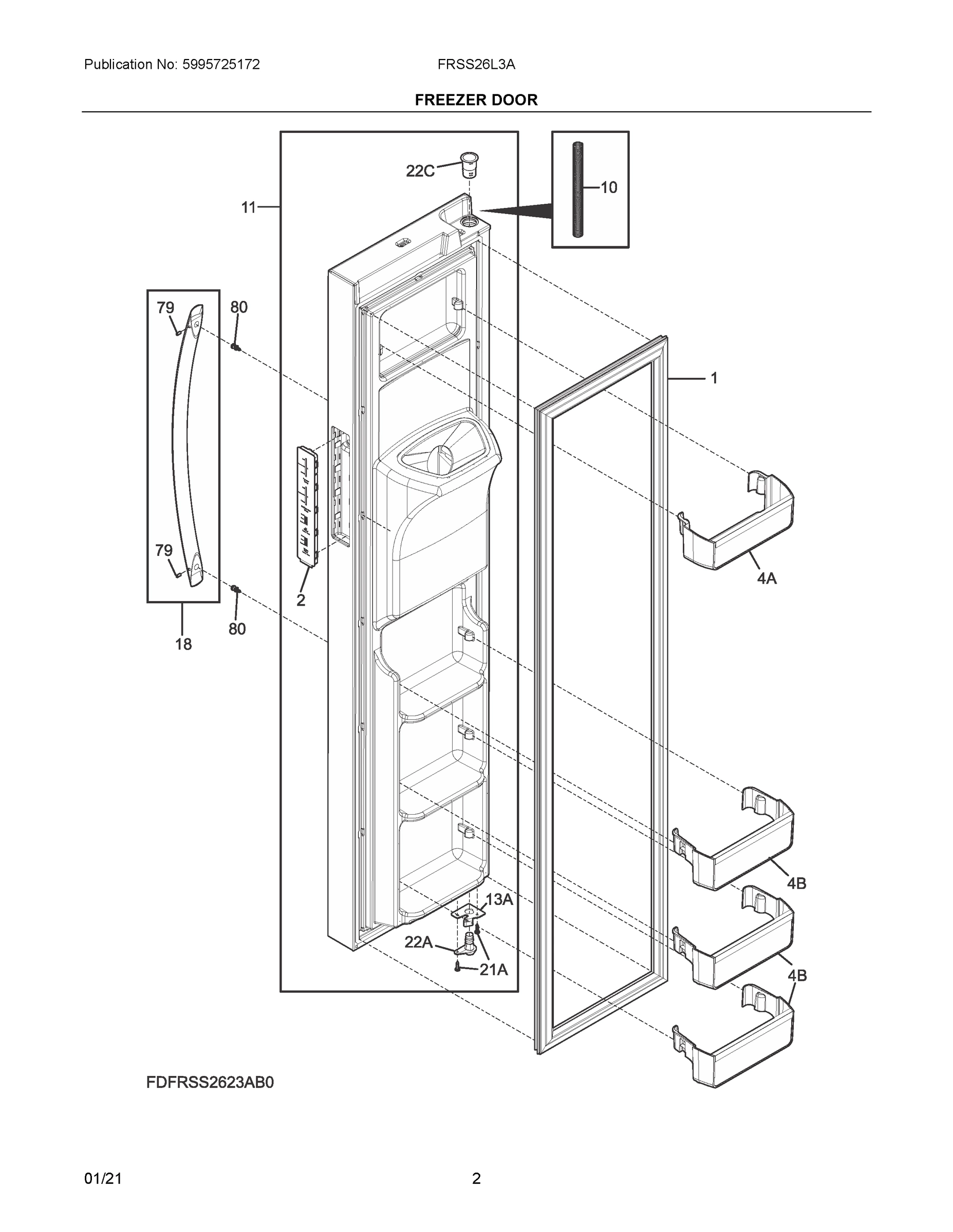 02 - FREEZER DOOR