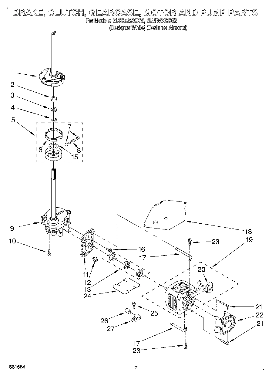04 - BRAKE, CLUTCH, GEARCASE, MOTOR AND PUMP