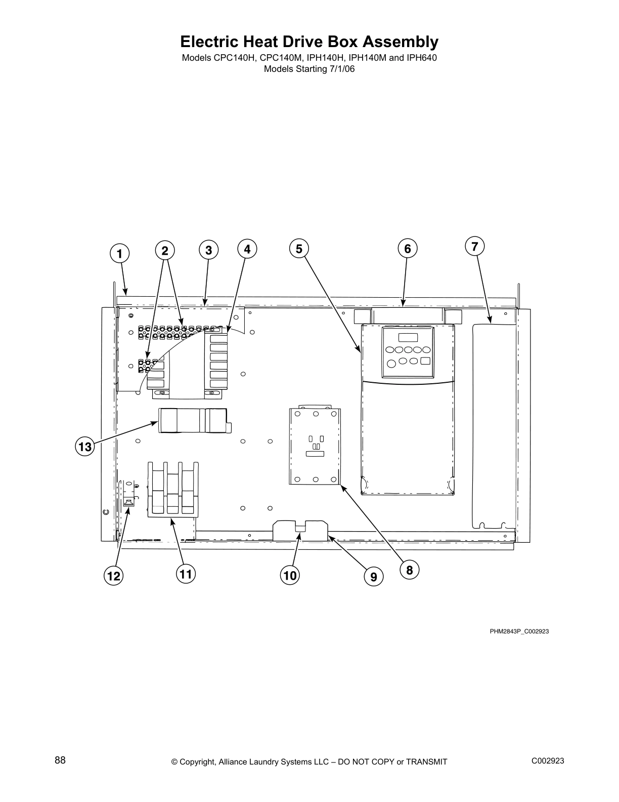 Electric Heat Drive Box Assembly
