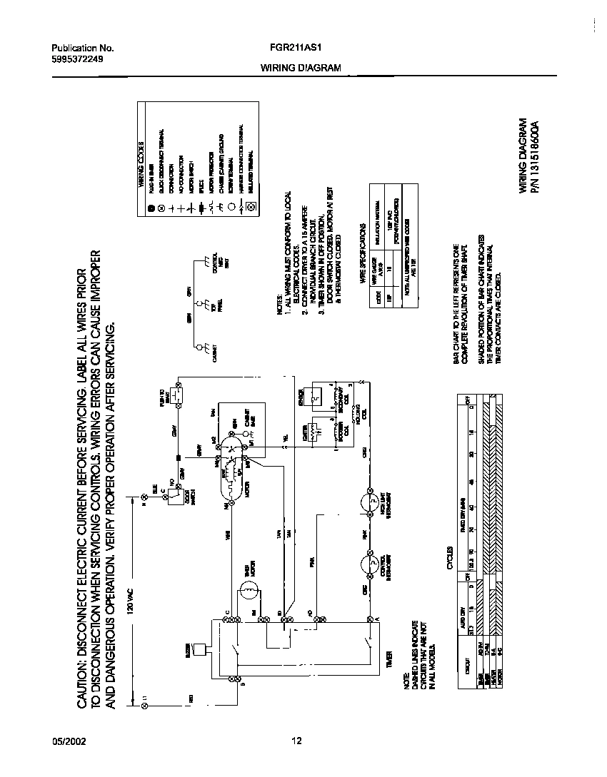 12 - 131518600 WIRING DIAGRAM