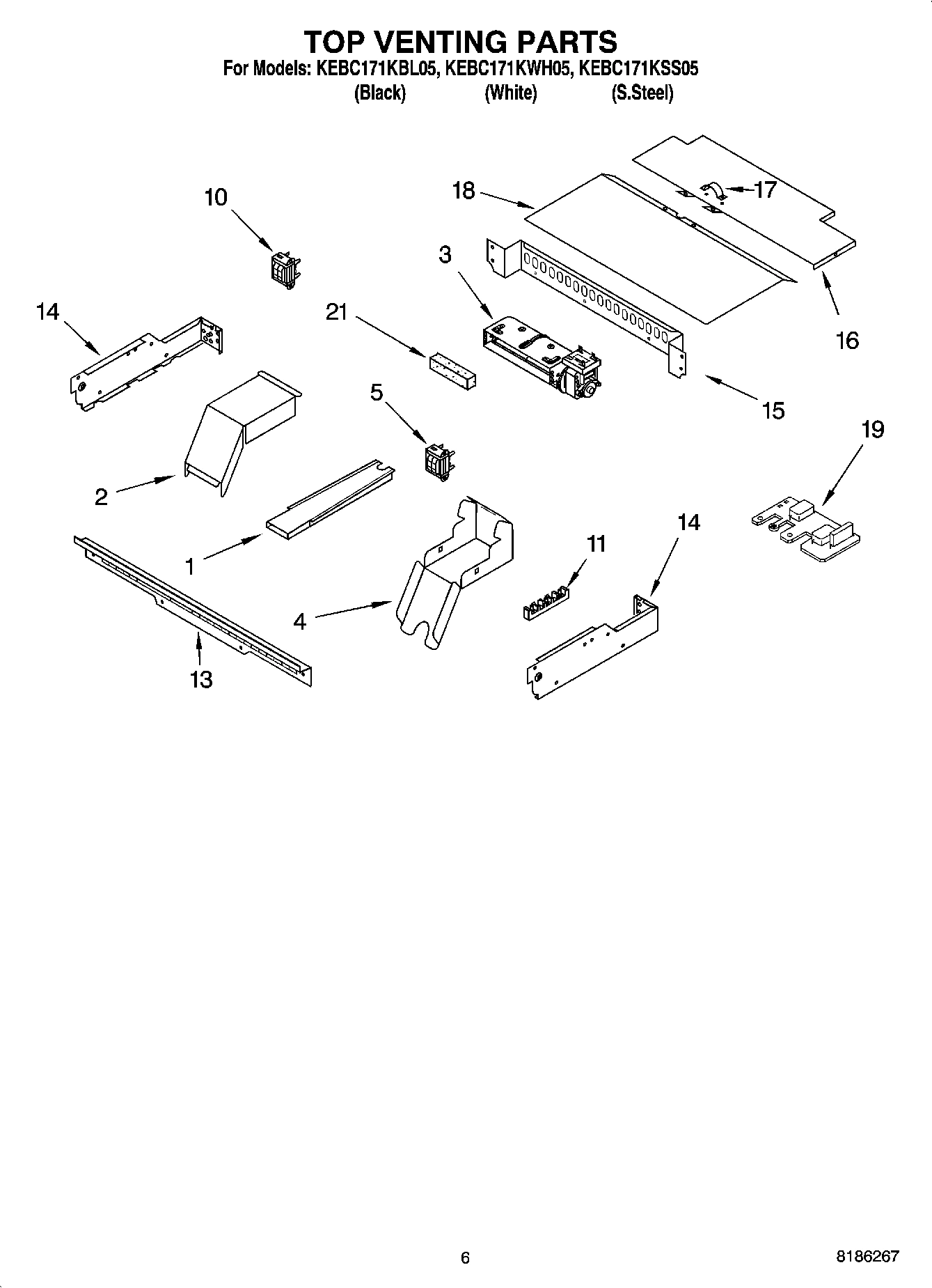 05 - TOP VENTING PARTS, OPTIONAL PARTS