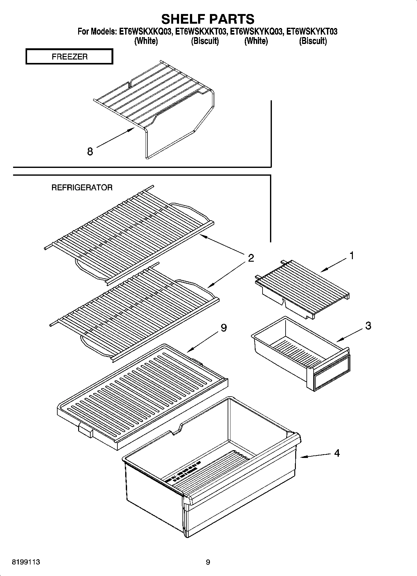 05 - SHELF PARTS, OPTIONAL PARTS