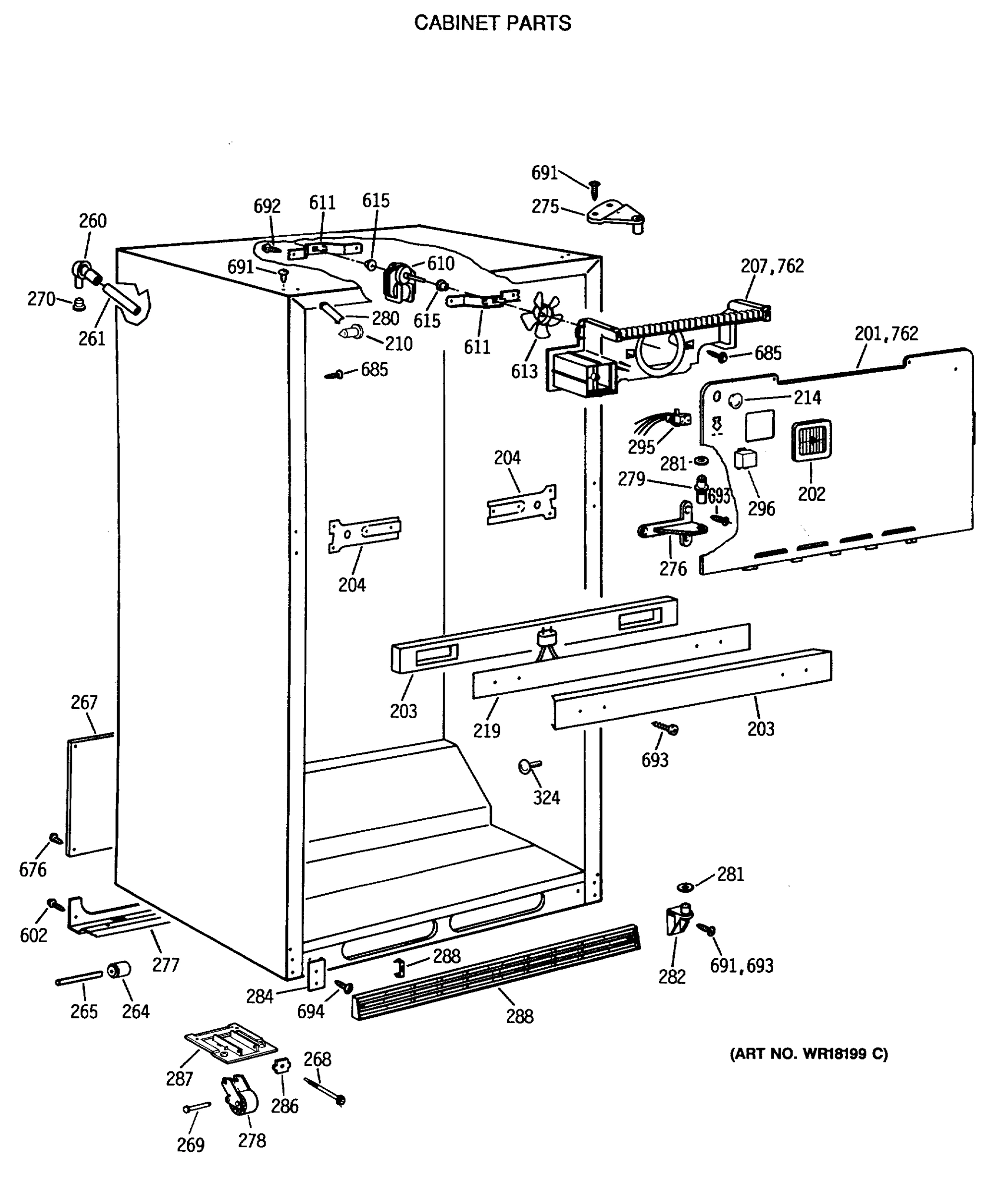 CABINET PARTS