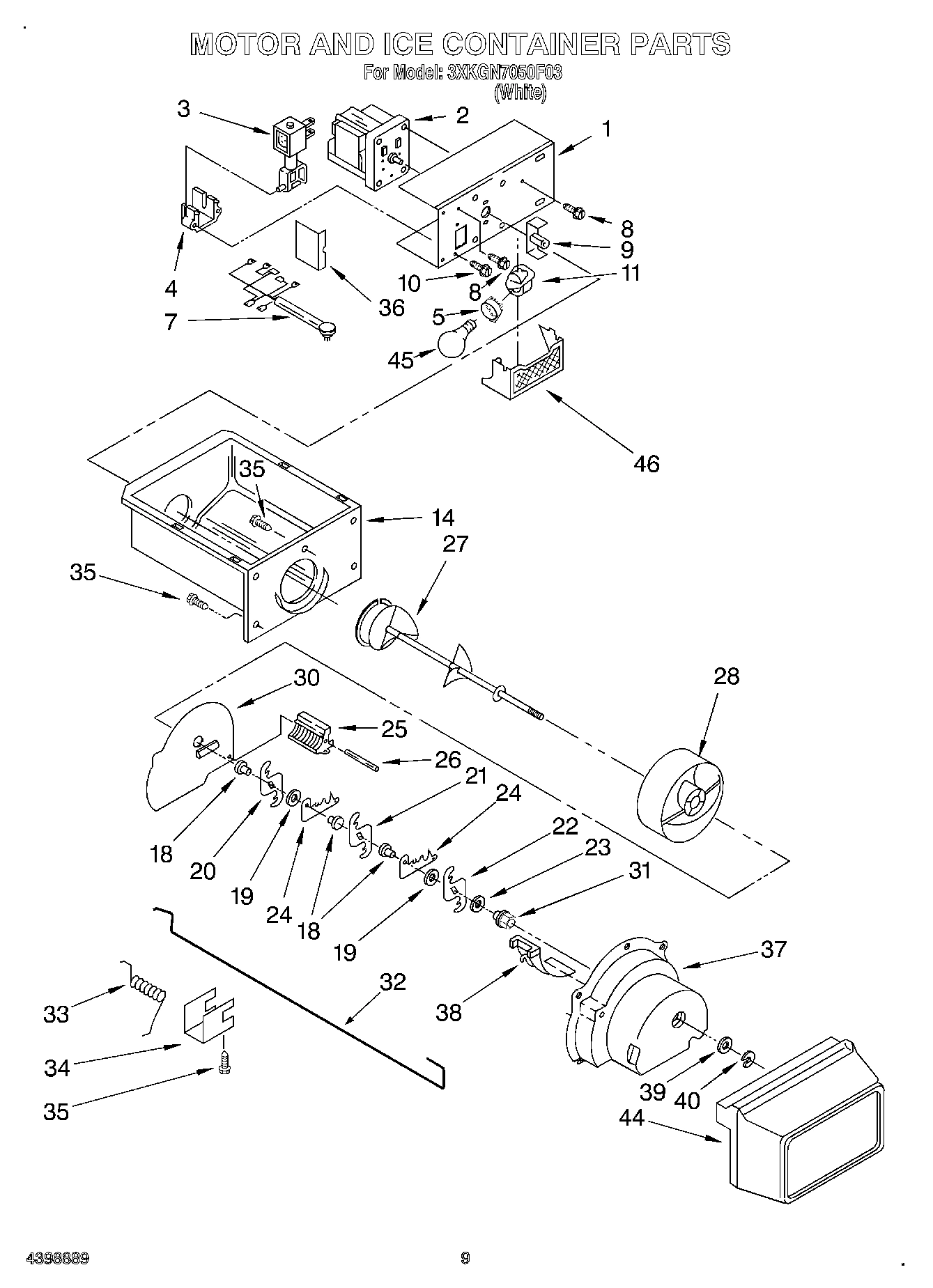 06 - MOTOR AND ICE CONTAINER