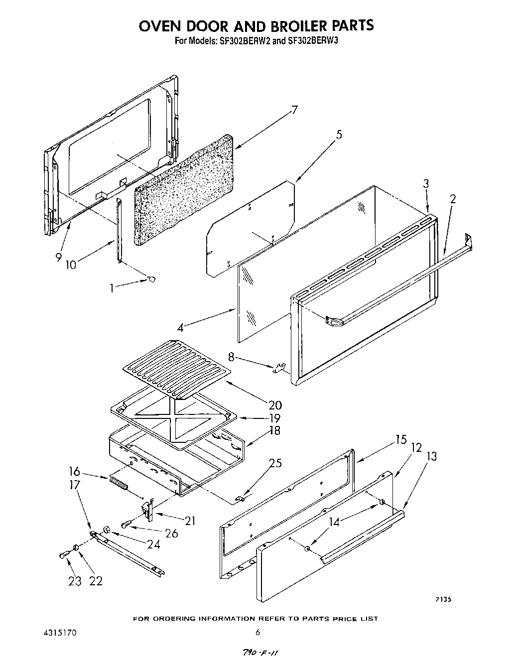 05 - OVEN DOOR AND BROILER