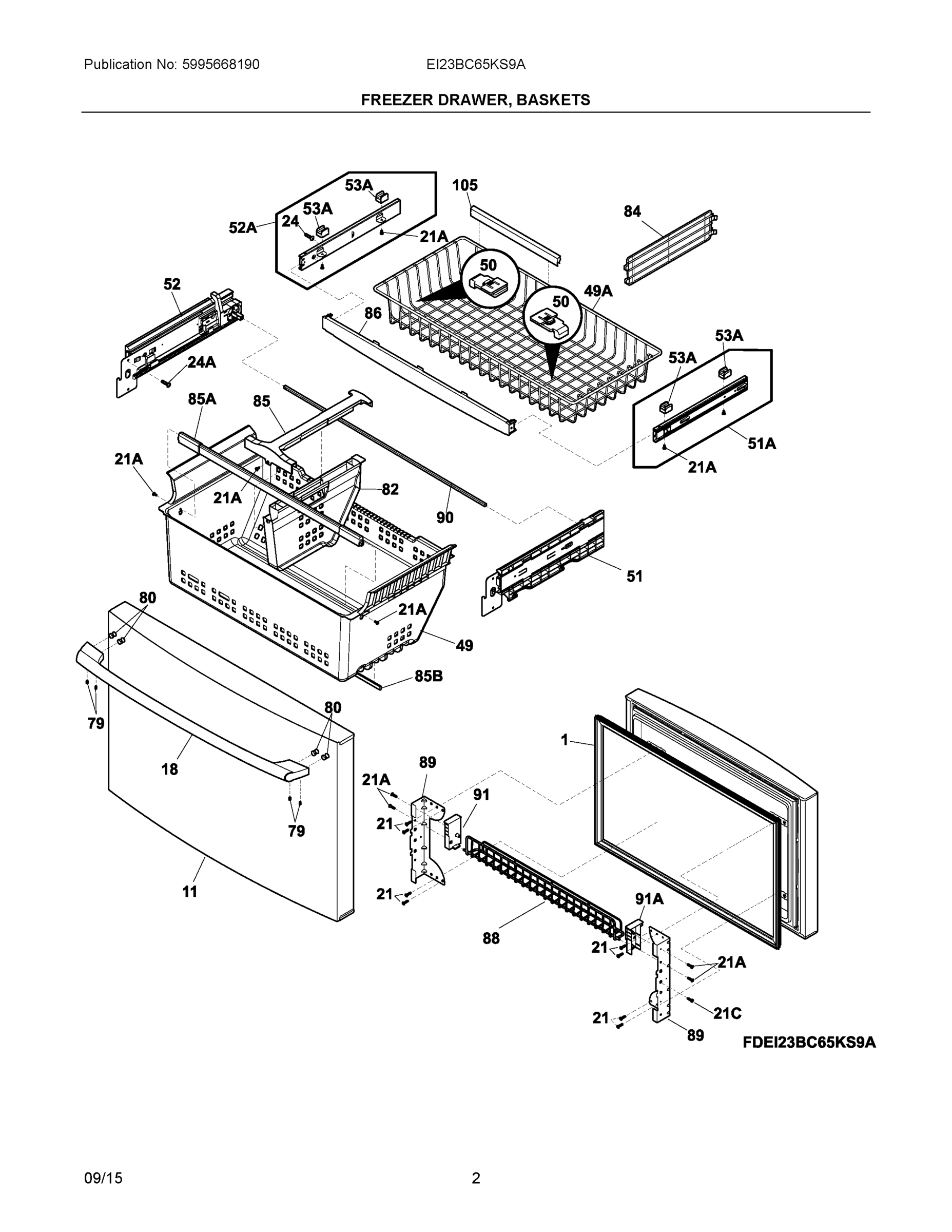 02 - FREEZER DRAWER, BASKETS