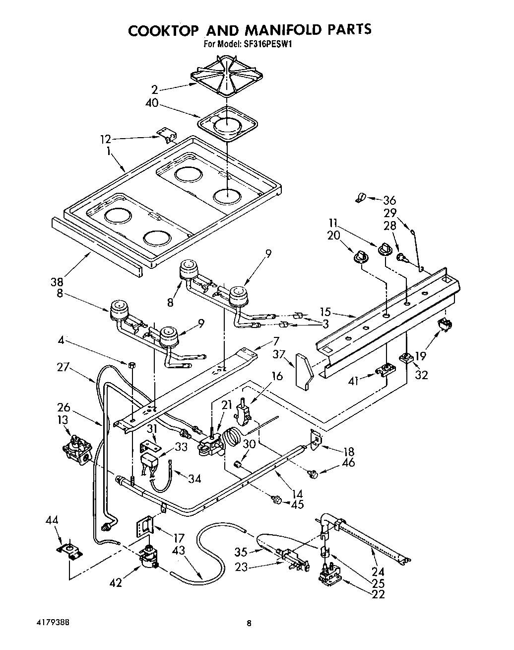 06 - COOKTOP AND MANIFOLD, LIT/OPTIONAL