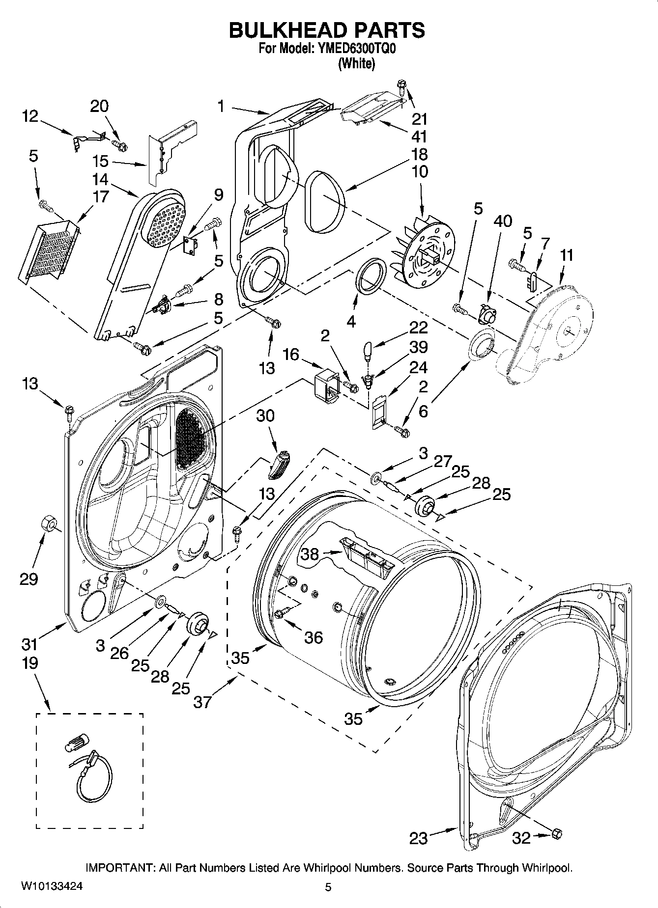 03 - BULKHEAD PARTS, OPTIONAL PARTS (NOT INCLUDED)