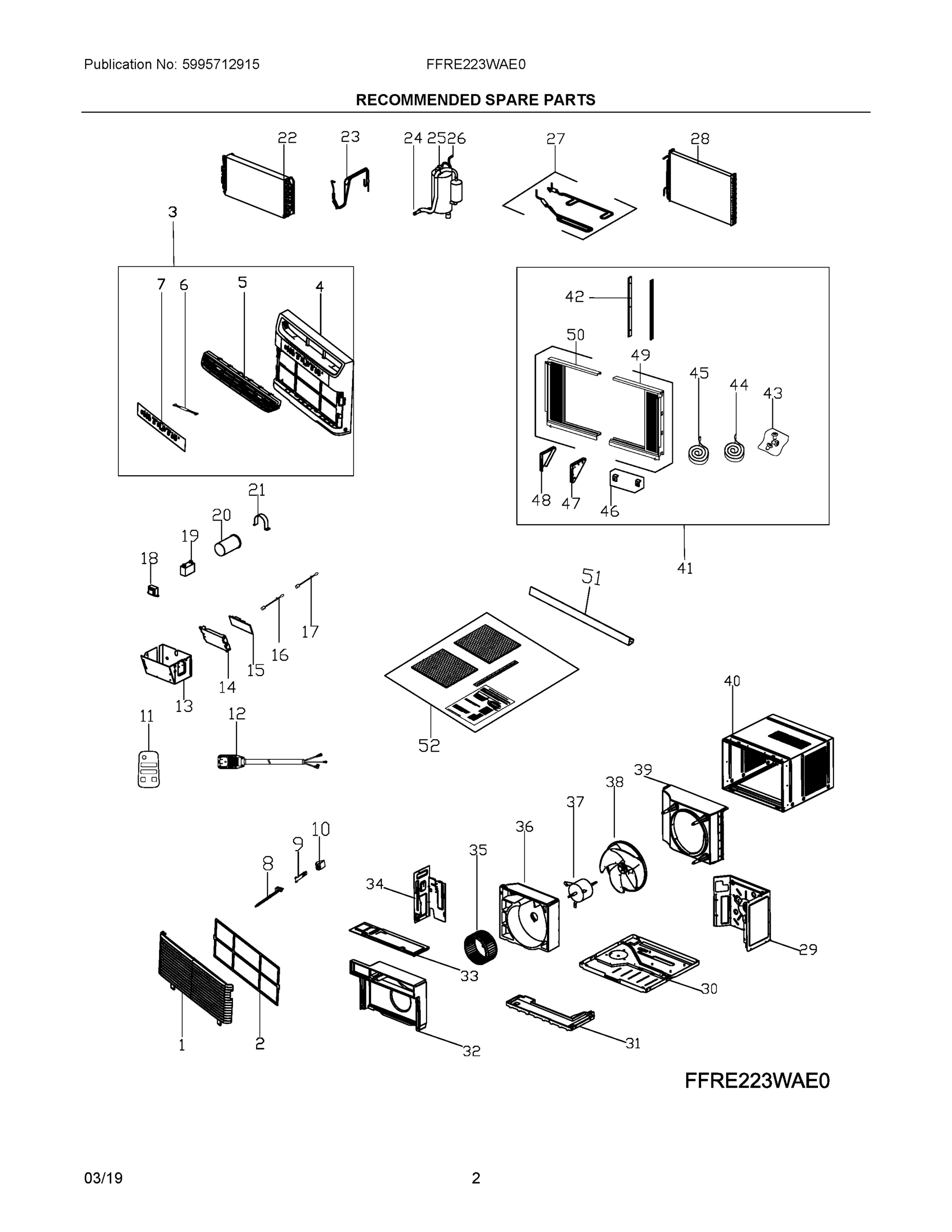 02 - RECOMMENDED SPARE PARTS