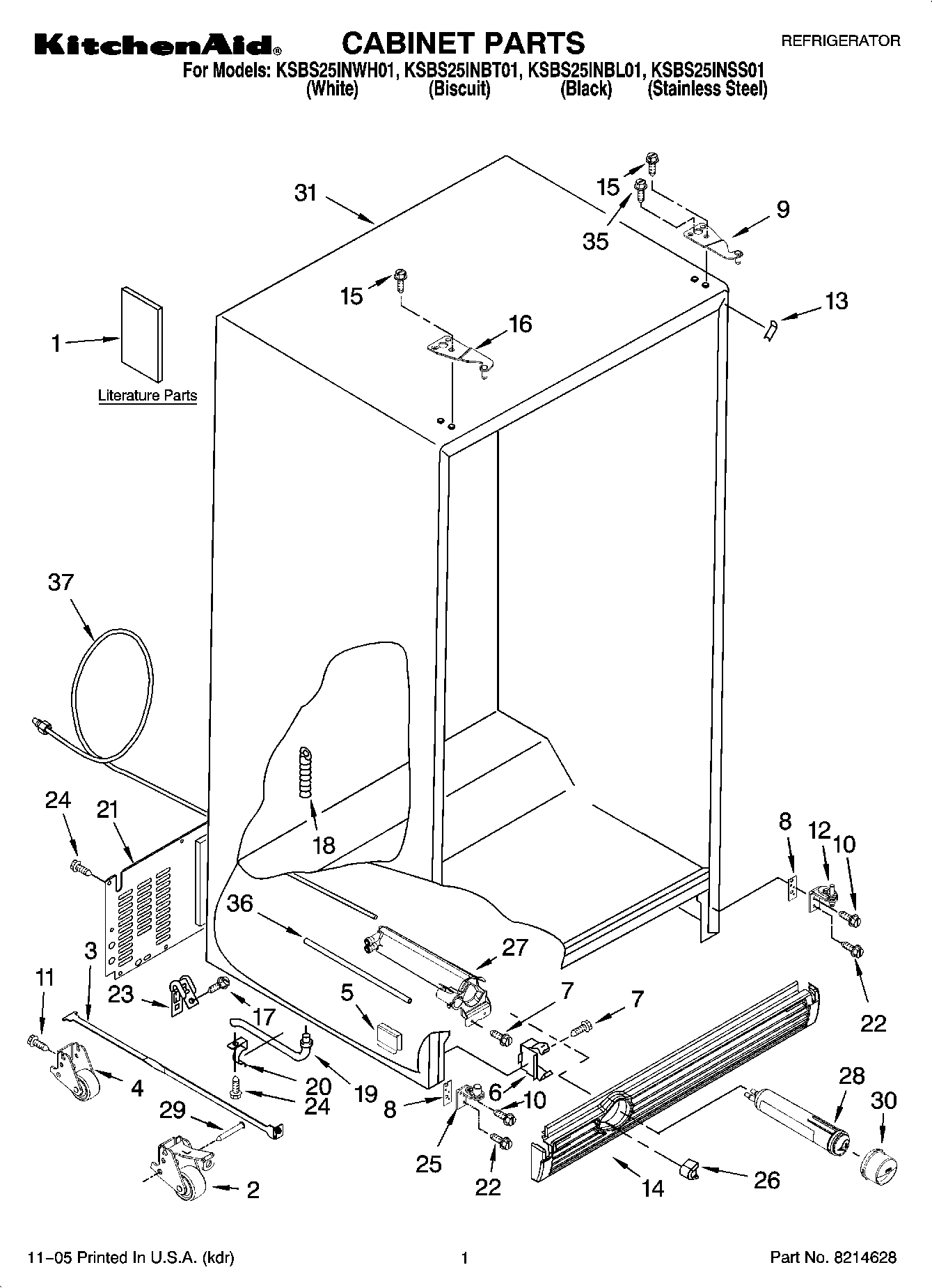 01 - CABINET PARTS