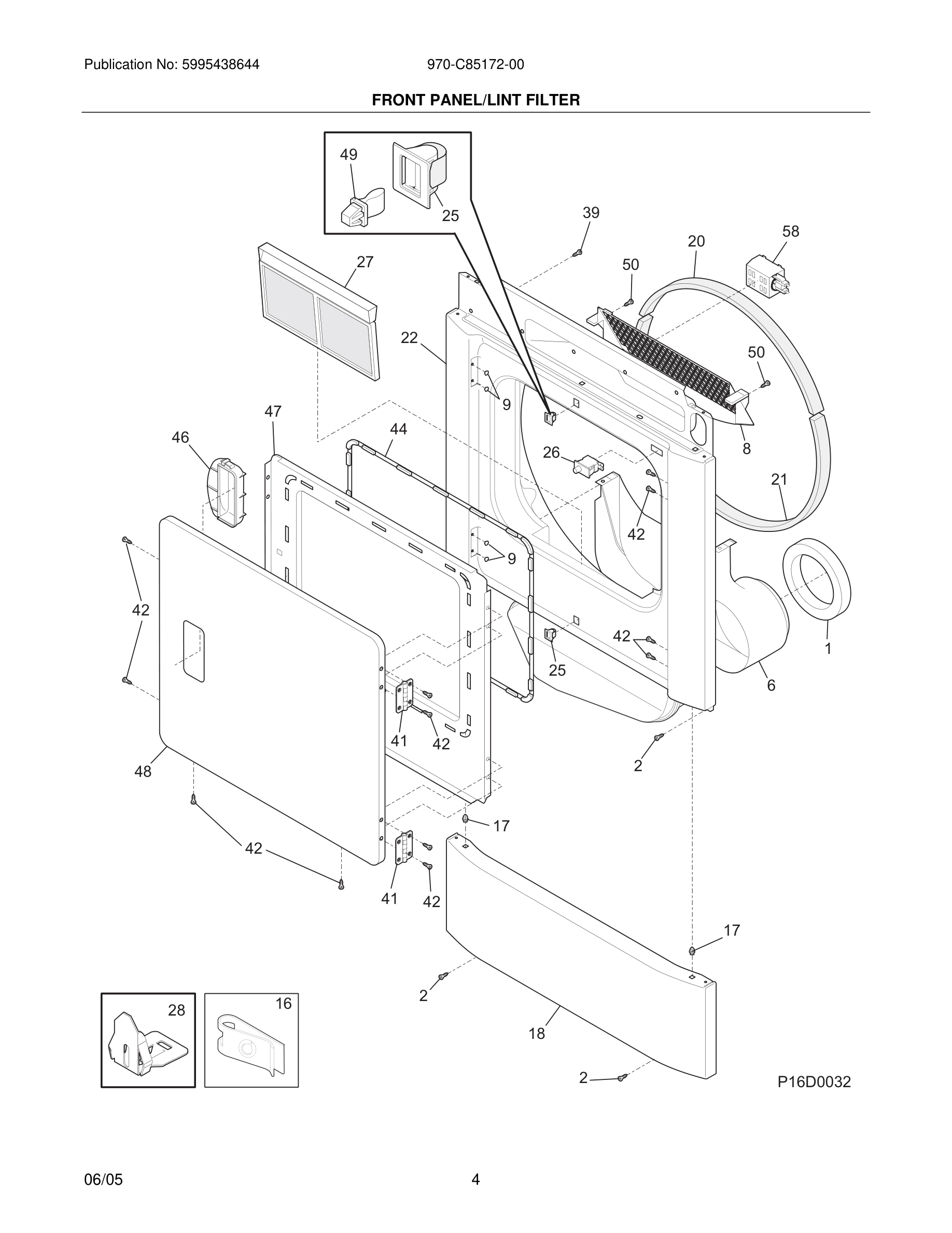05 - FRONT PANEL/LINT FILTER