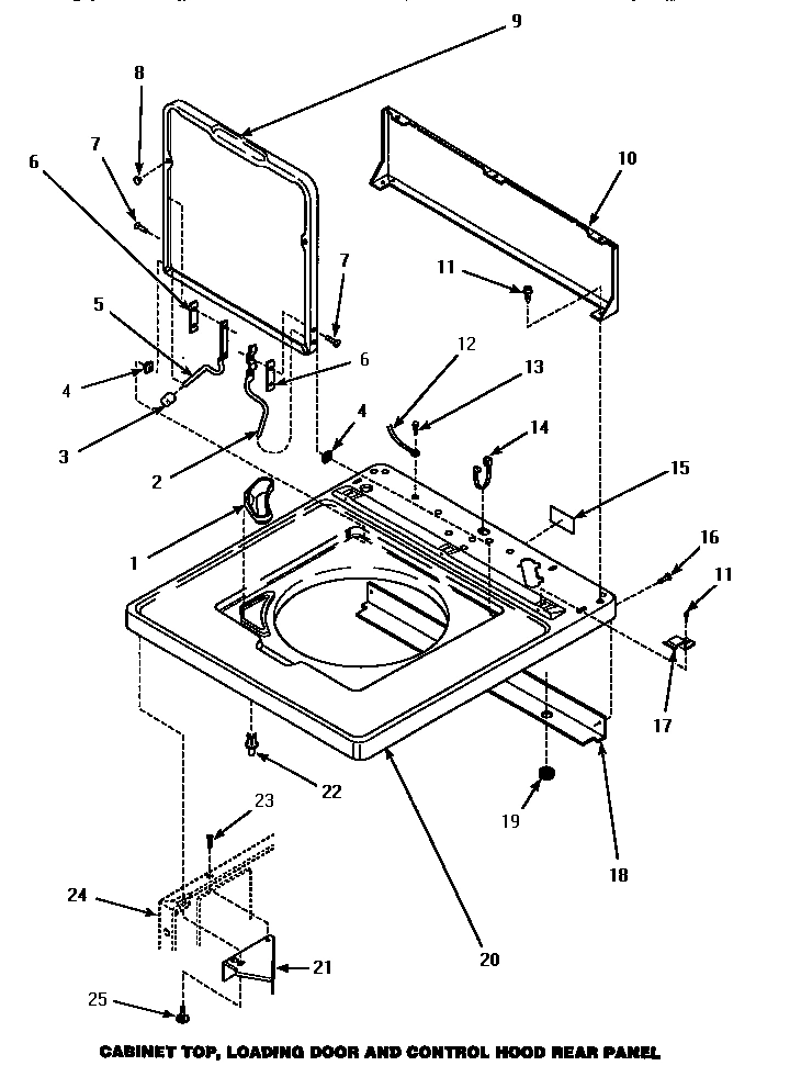 04 - CAB TOP/LOADING DR & CTRL HOOD REAR PAN