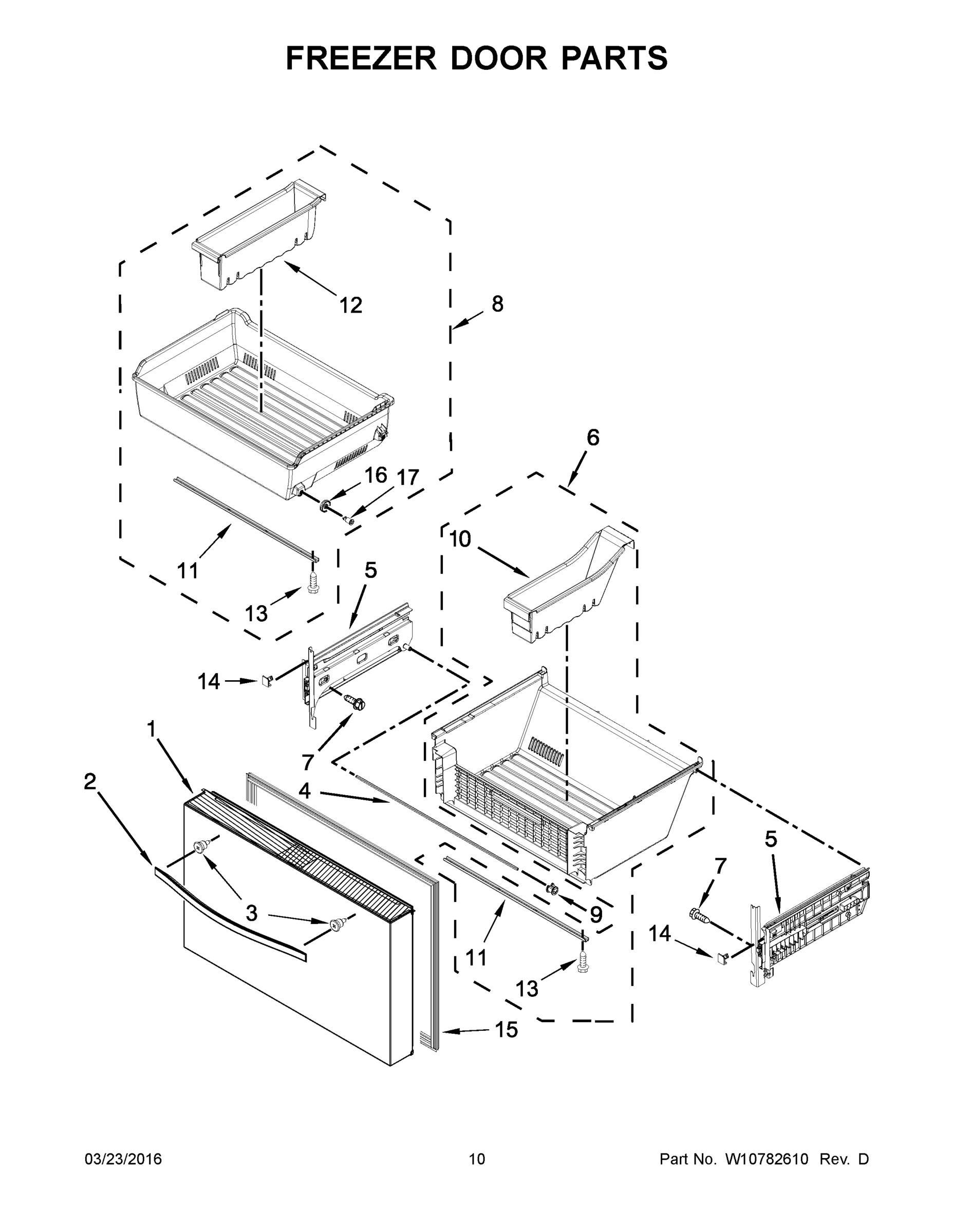 06 - FREEZER DOOR PARTS