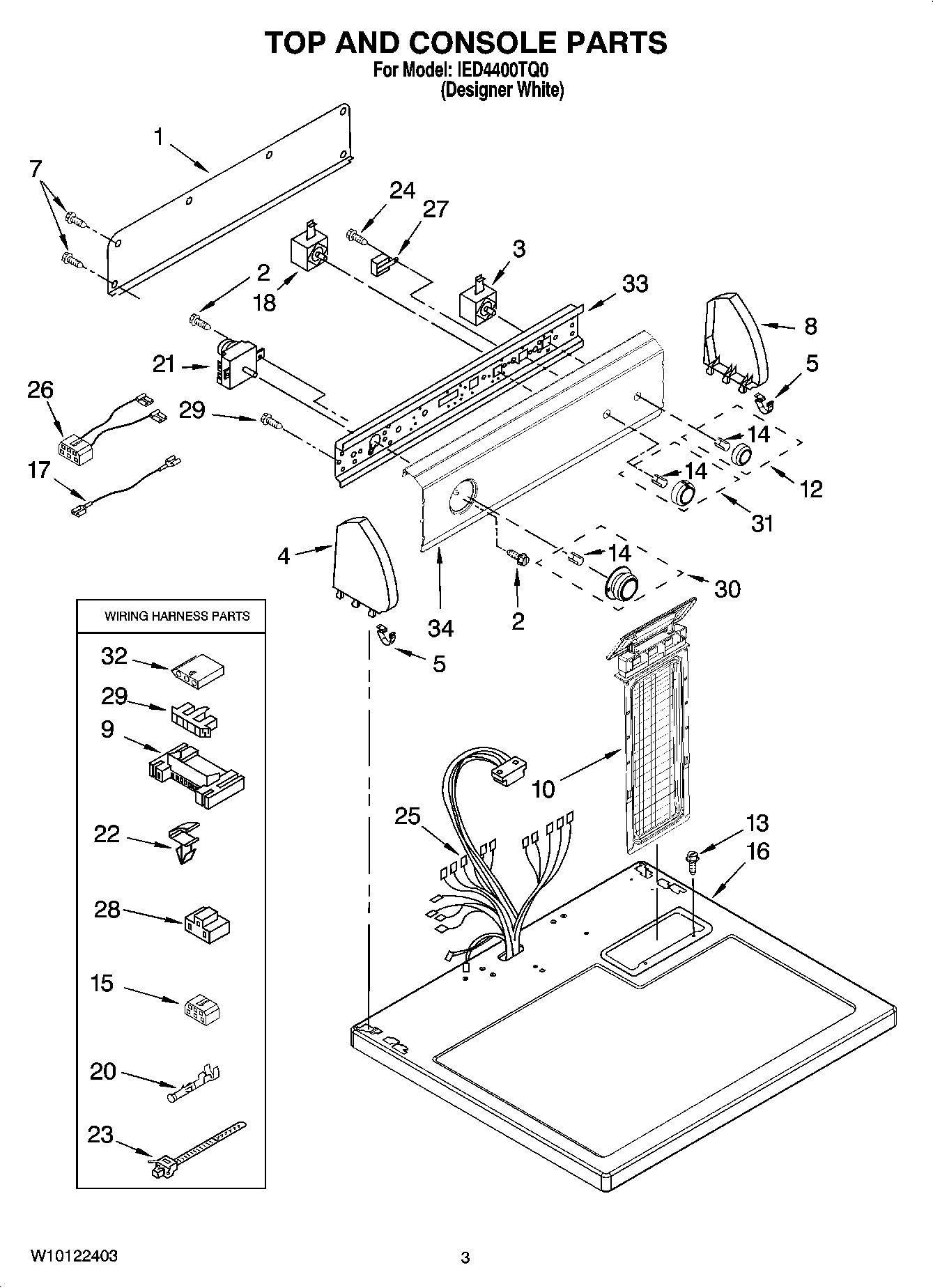 02 - TOP AND CONSOLE PARTS