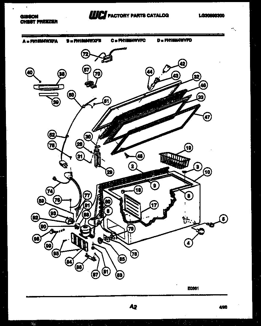 02 - CHEST FREEZER PARTS