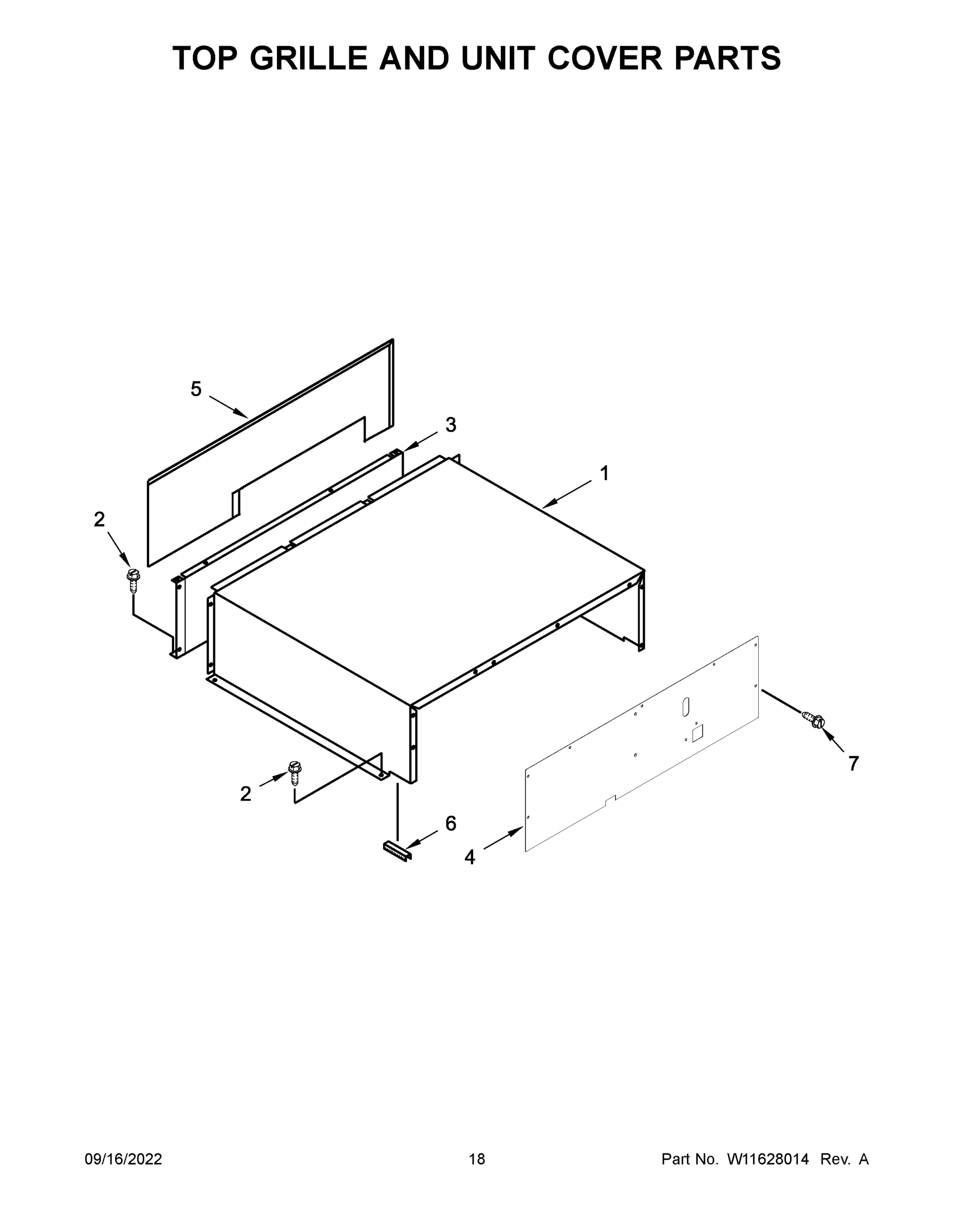 10 - TOP GRILLE AND UNIT COVER PARTS