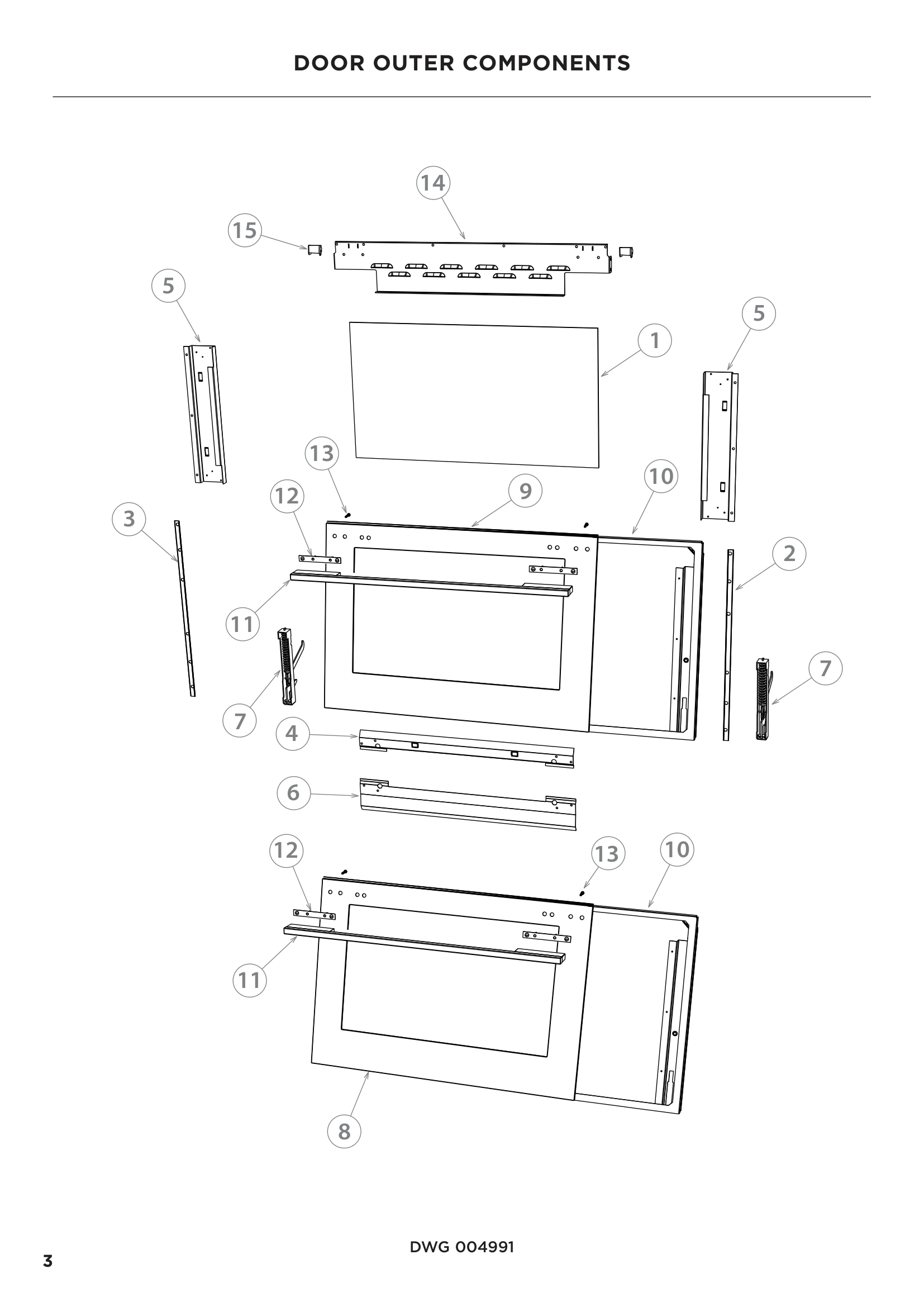 DOOR OUTER COMPONENTS