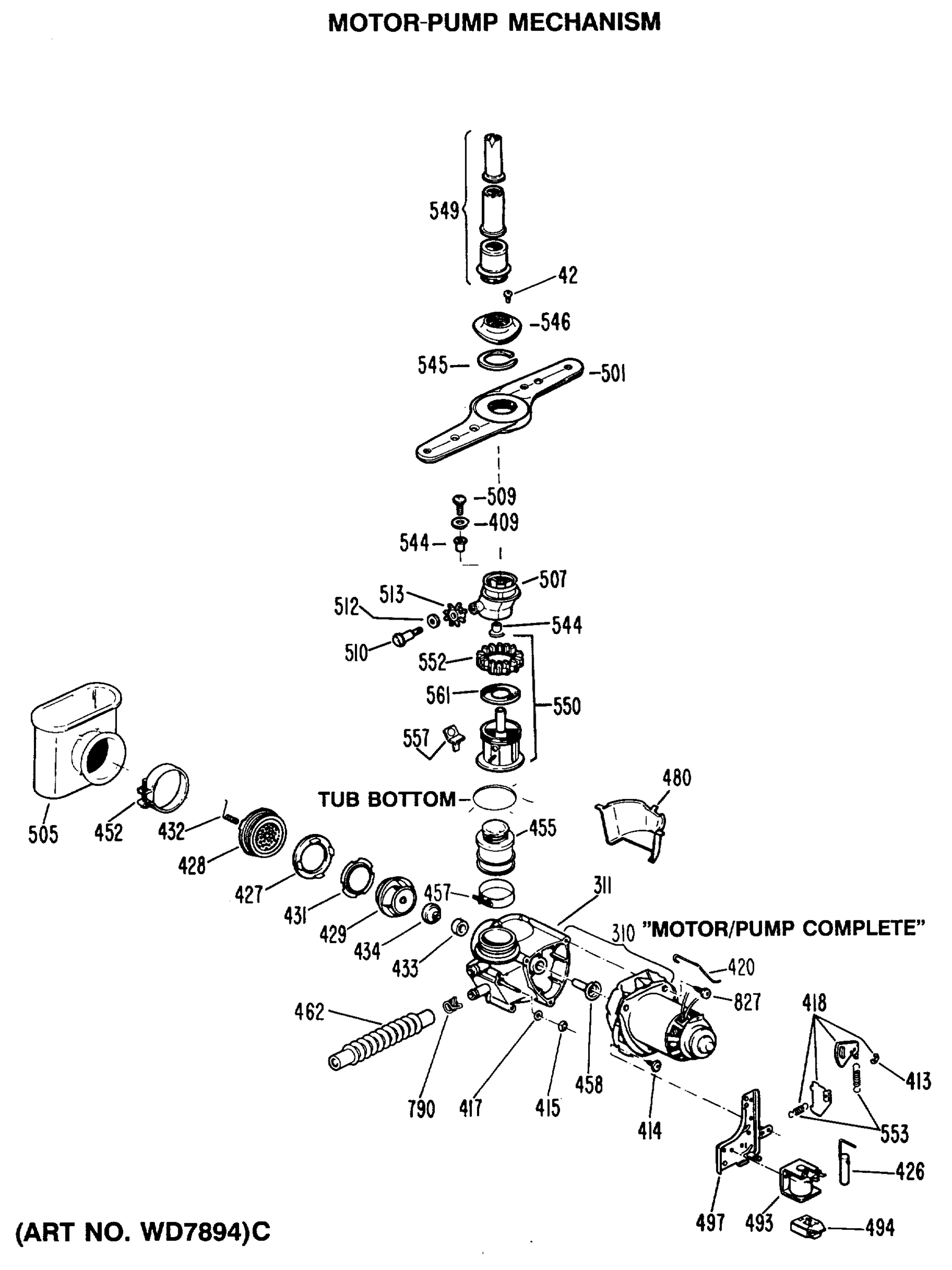 MOTOR-PUMP MECHANISM