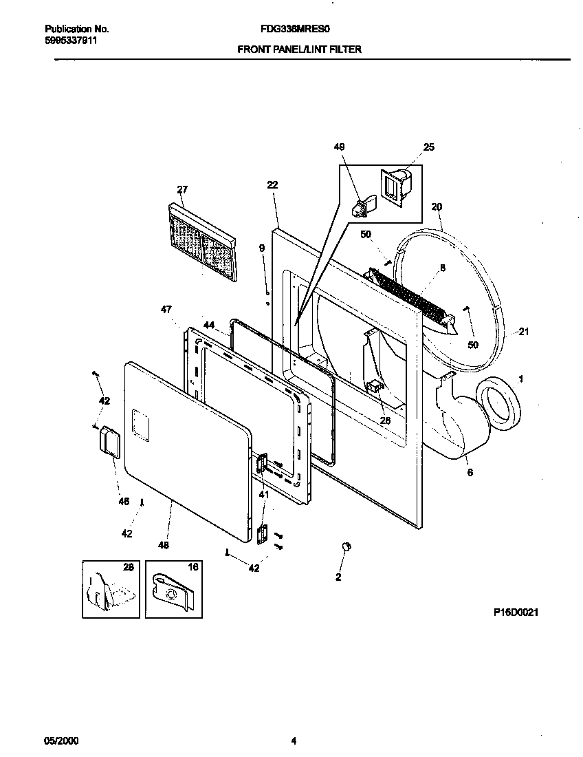 03 - FRNT PNL, LINT FILTER