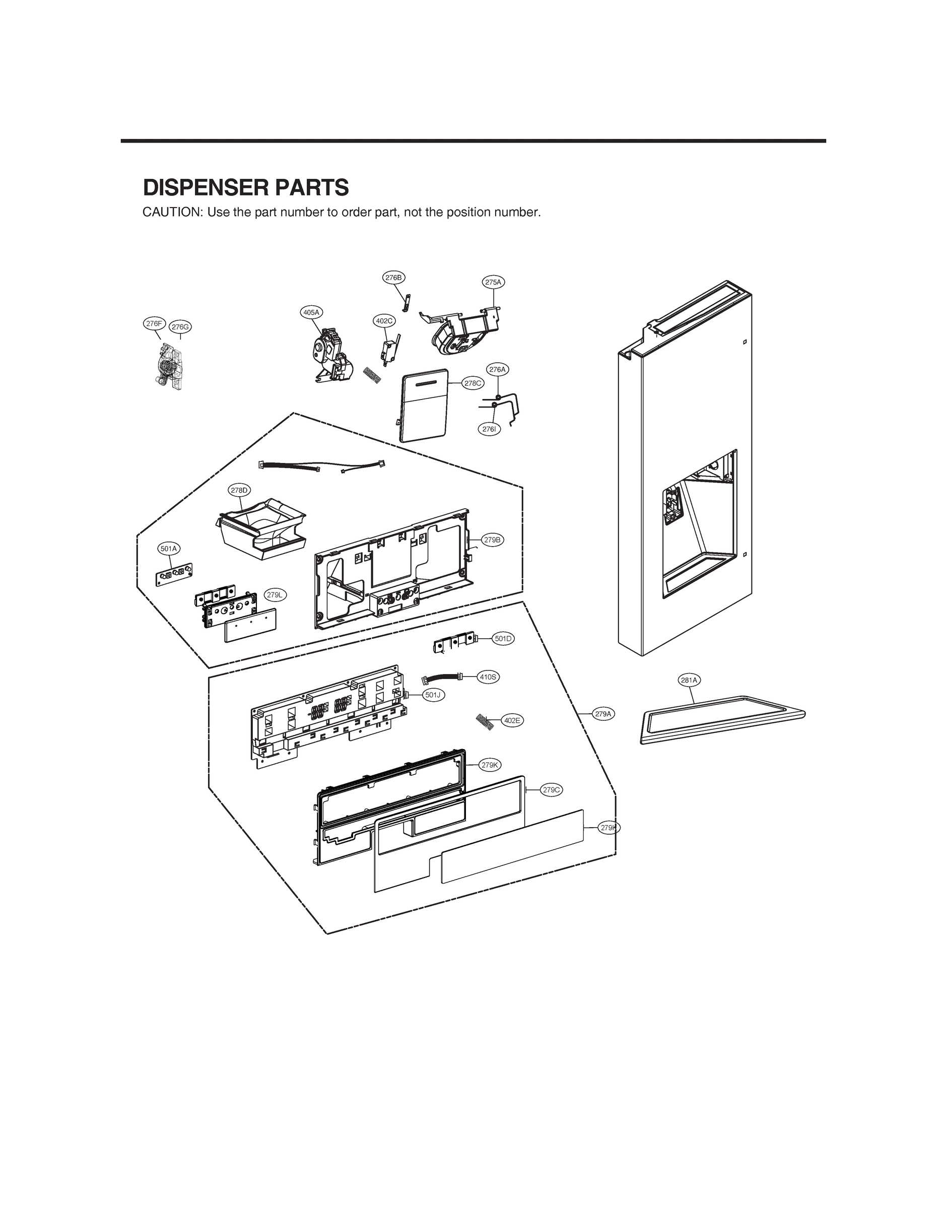 DISPENSER PARTS