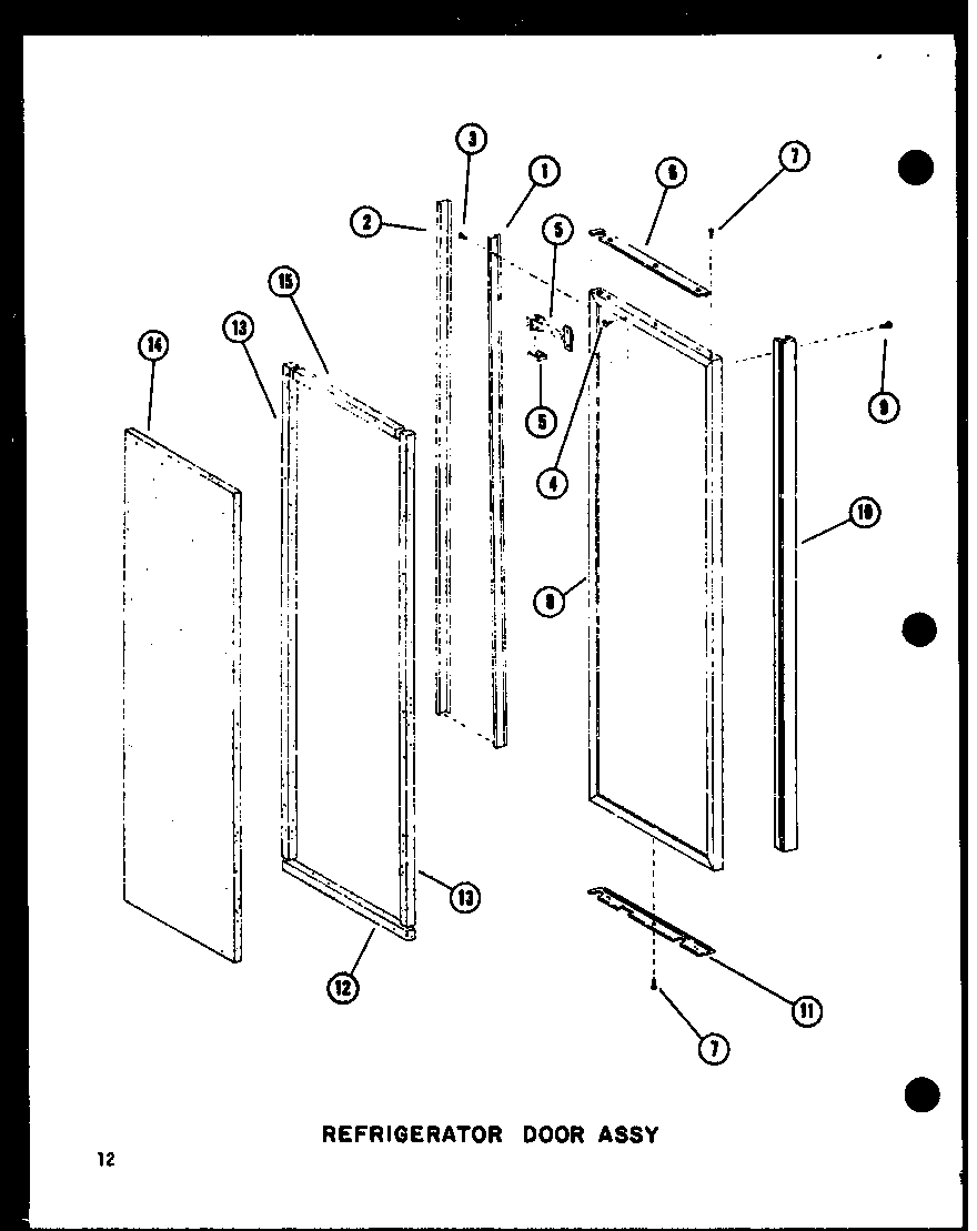 12 - REF DOOR ASSY