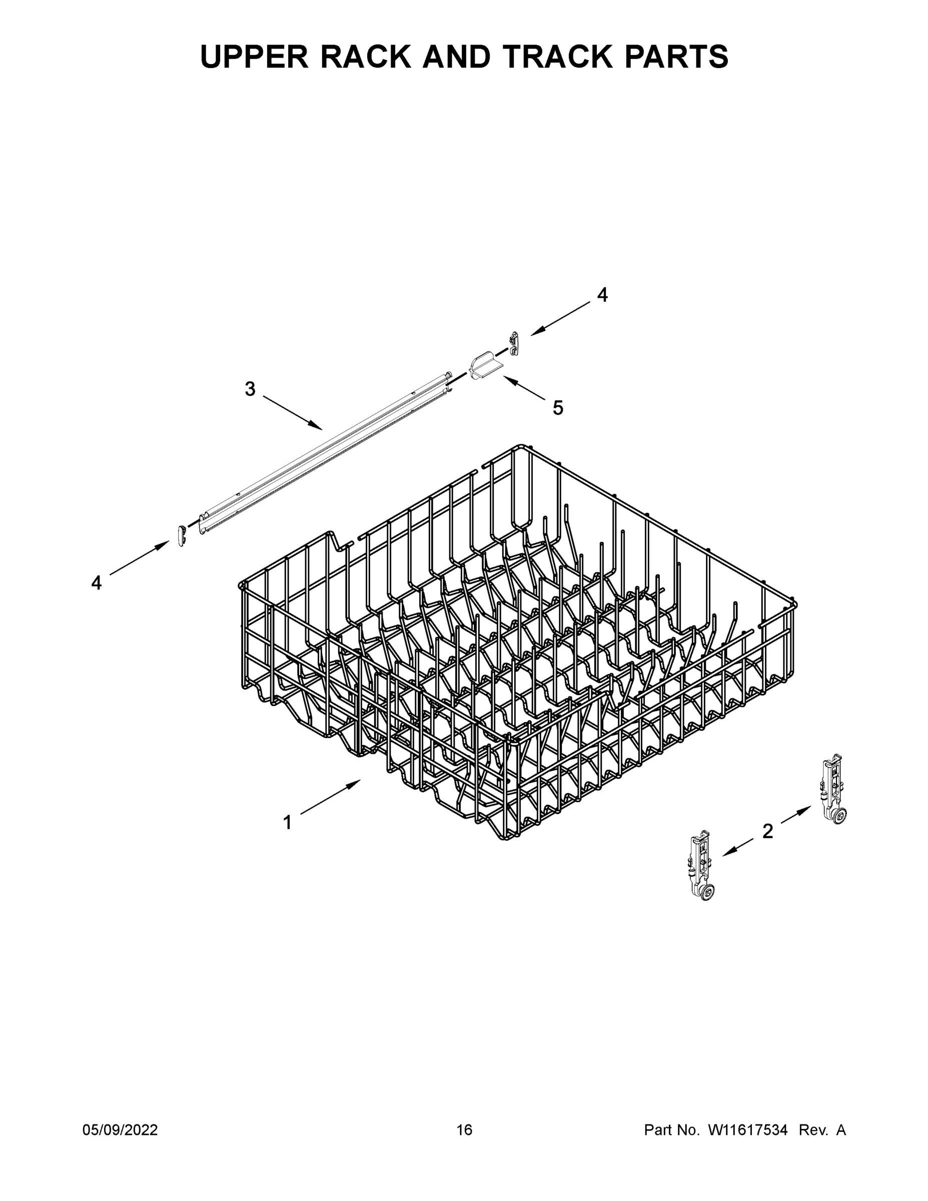 09 - UPPER RACK AND TRACK PARTS
