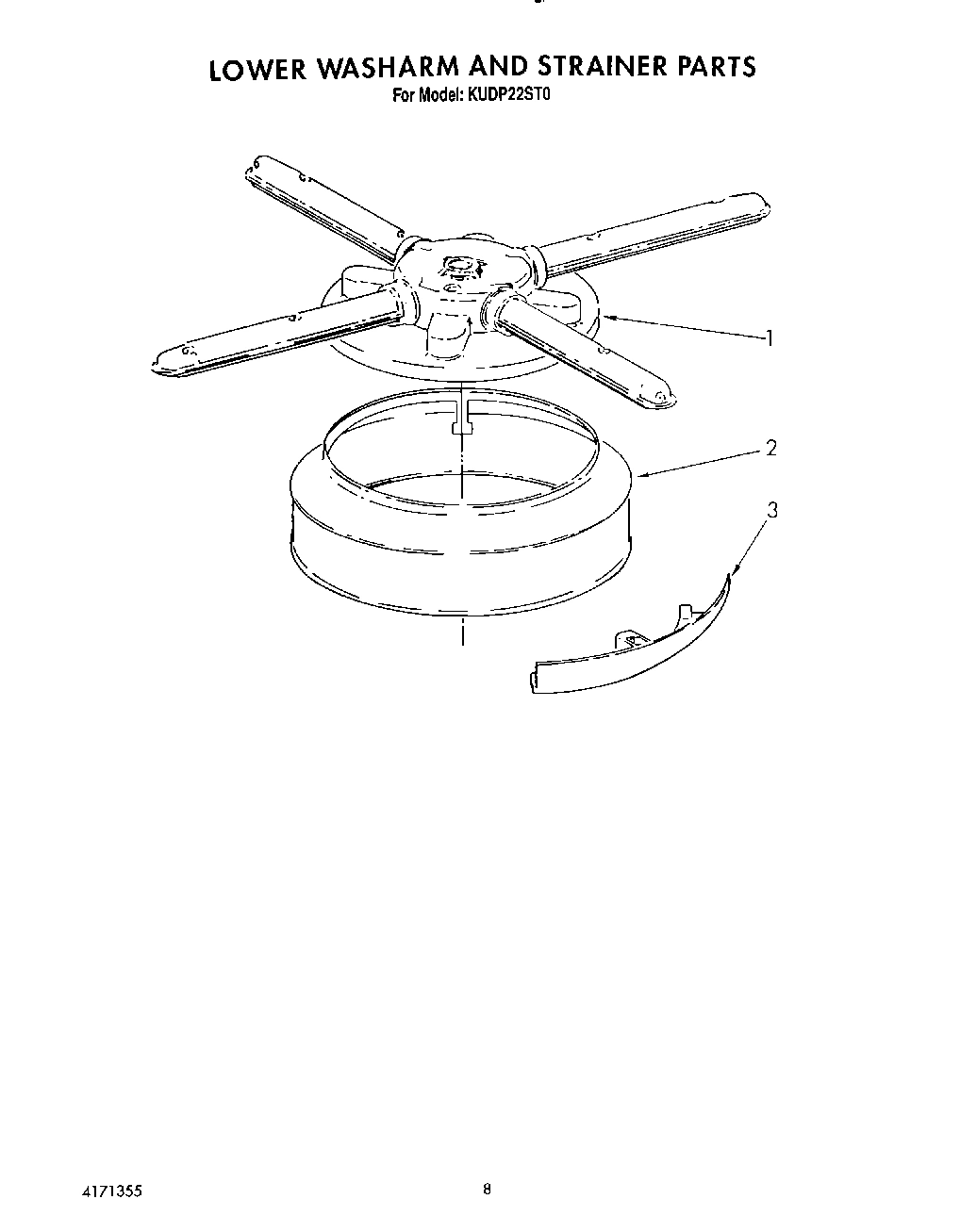 06 - LOWER WASHARM AND STRAINER