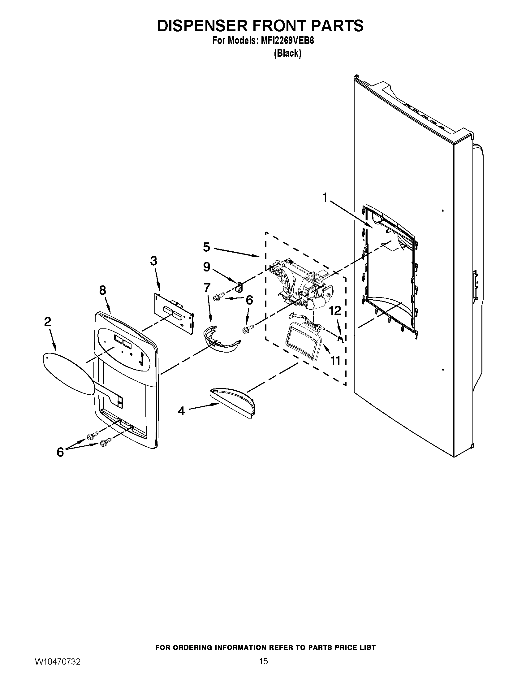 08 - DISPENSER FRONT PARTS